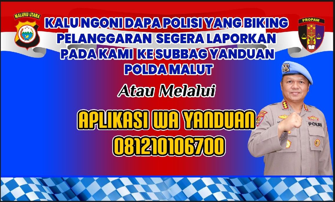 Polda Malut Himbau Masyarakat Lapor ke Propam Jika Anggota Lakukan Pungli