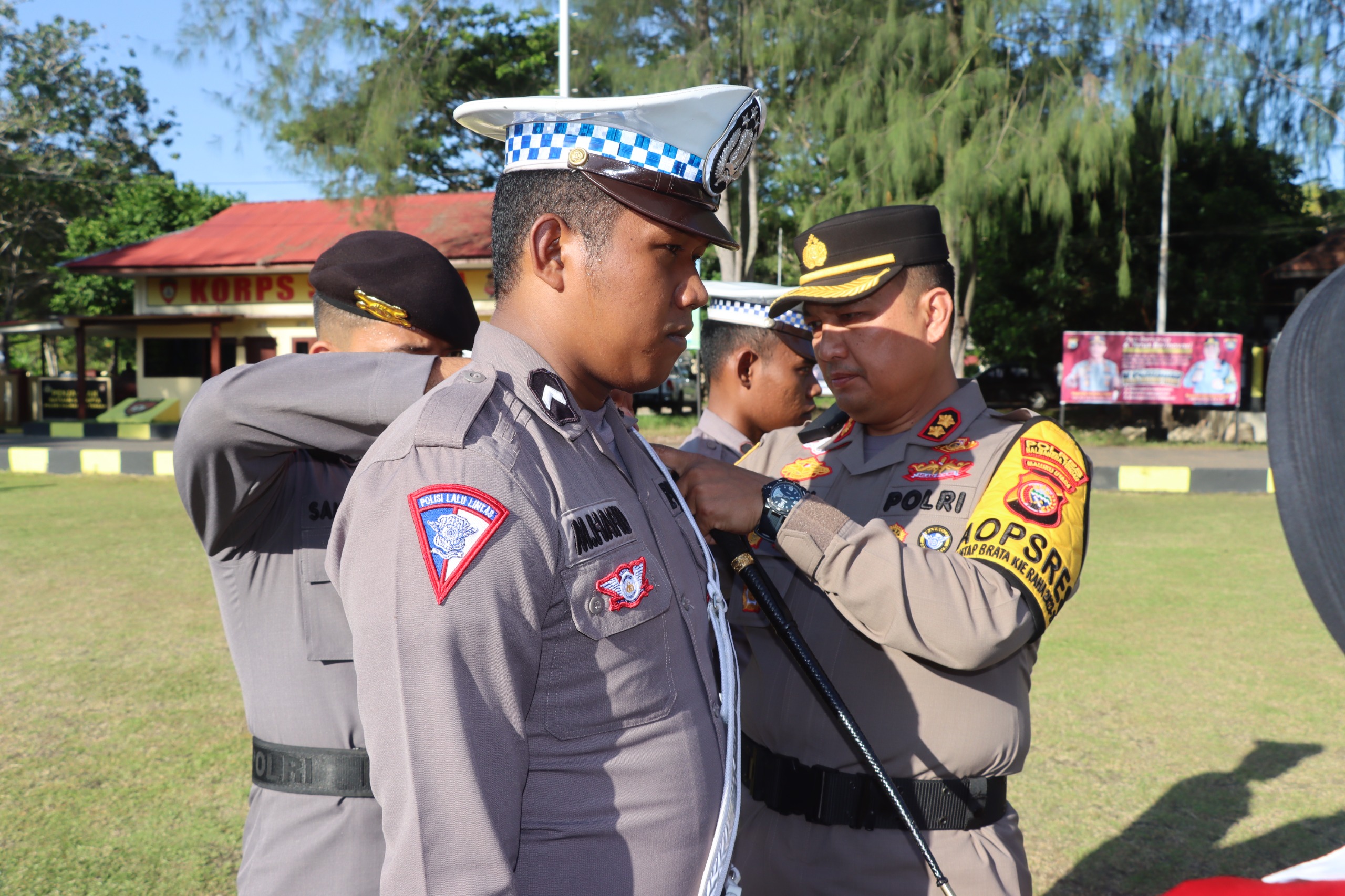 Apel Gelar Pasukan Operasi Kepolisian Mandiri Kewilayahan  “Keselamatan Kie Raha 2024”