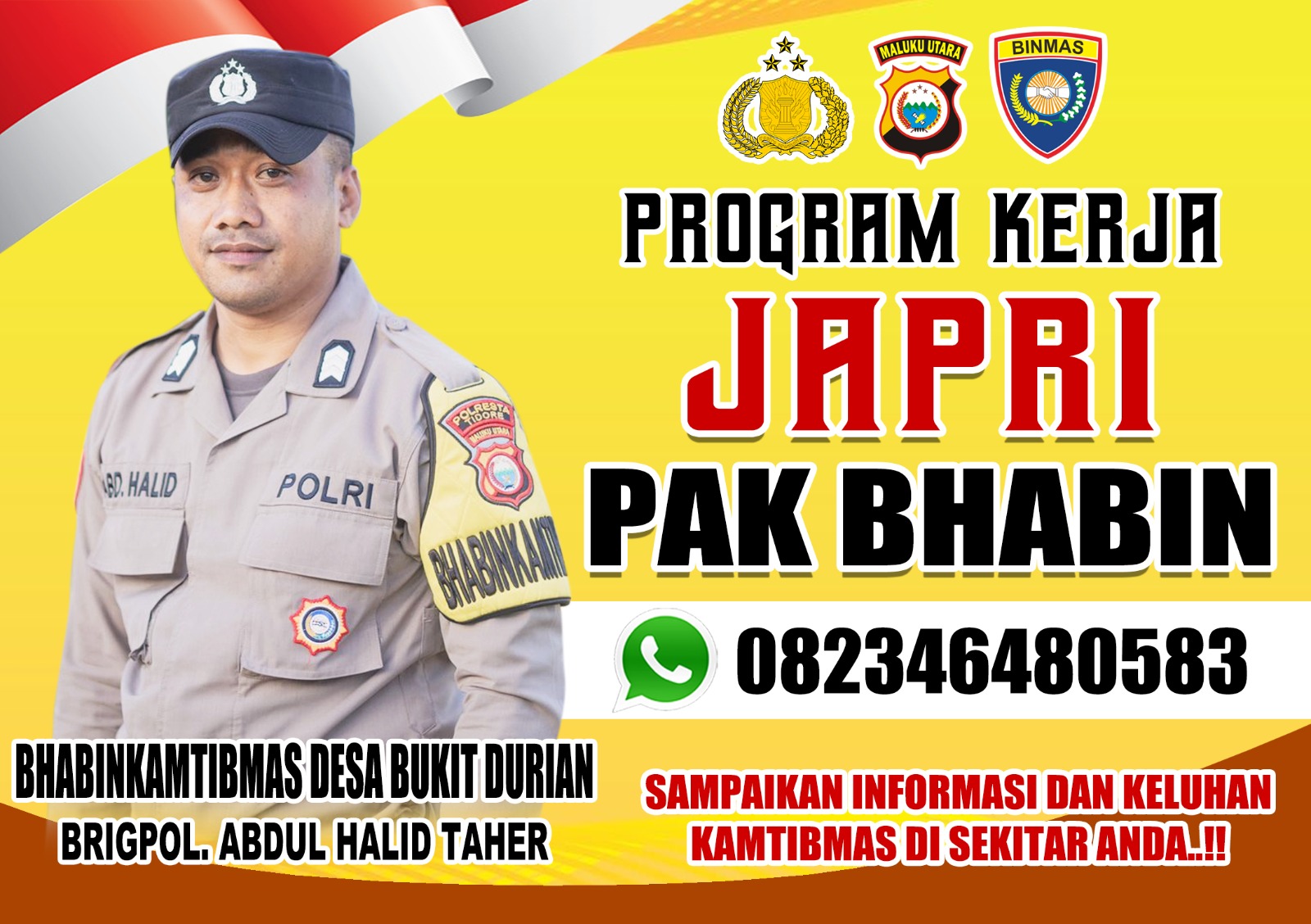 Responsif dan Proaktif: Langkah Brigpol Abdul Halid Taher dengan Program Japri Pak Bhabin