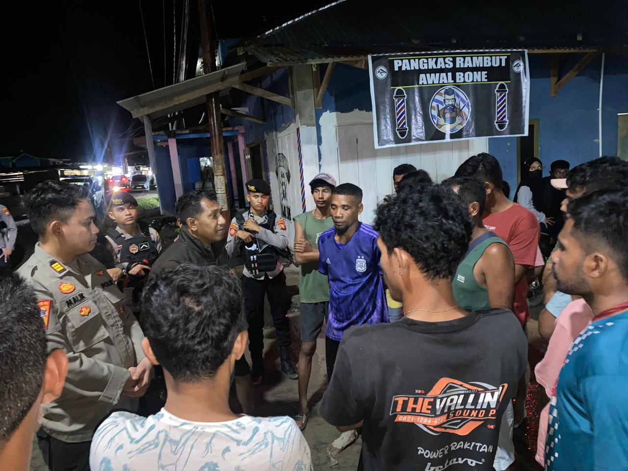 Paska Bentrok Antar Pemuda  Polres Halteng pastikan Kamtibmas Aman dan kondusif.