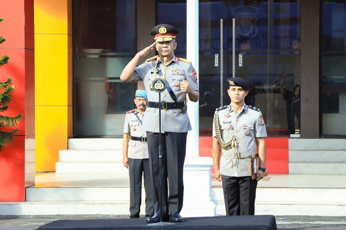 Kapolda Maluku Utara Pimpin Upacara Peringatan Hari Juang Polri Pertama di Polda Malut