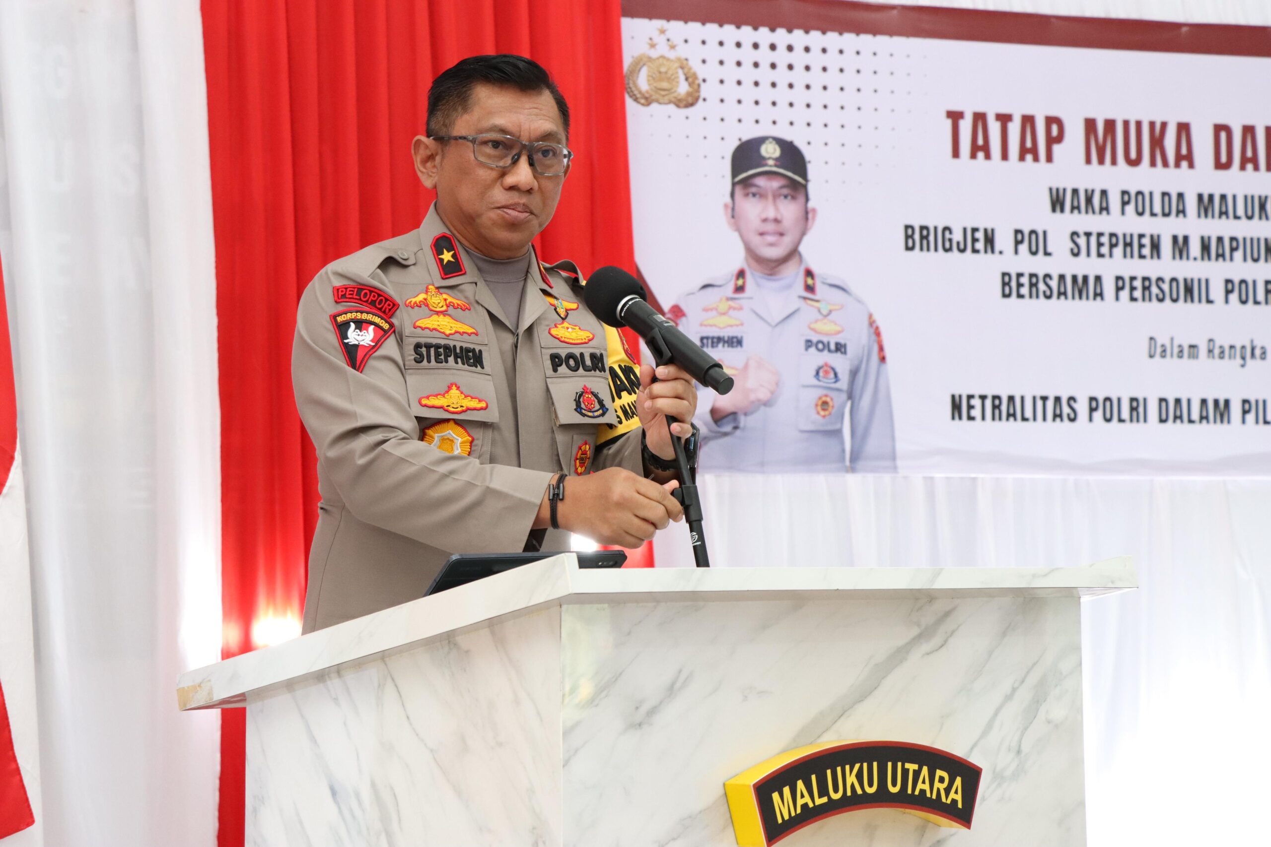 Polri Harus Netral, Tegas Wakapolda Malut di Polresta Tidore Kepulauan