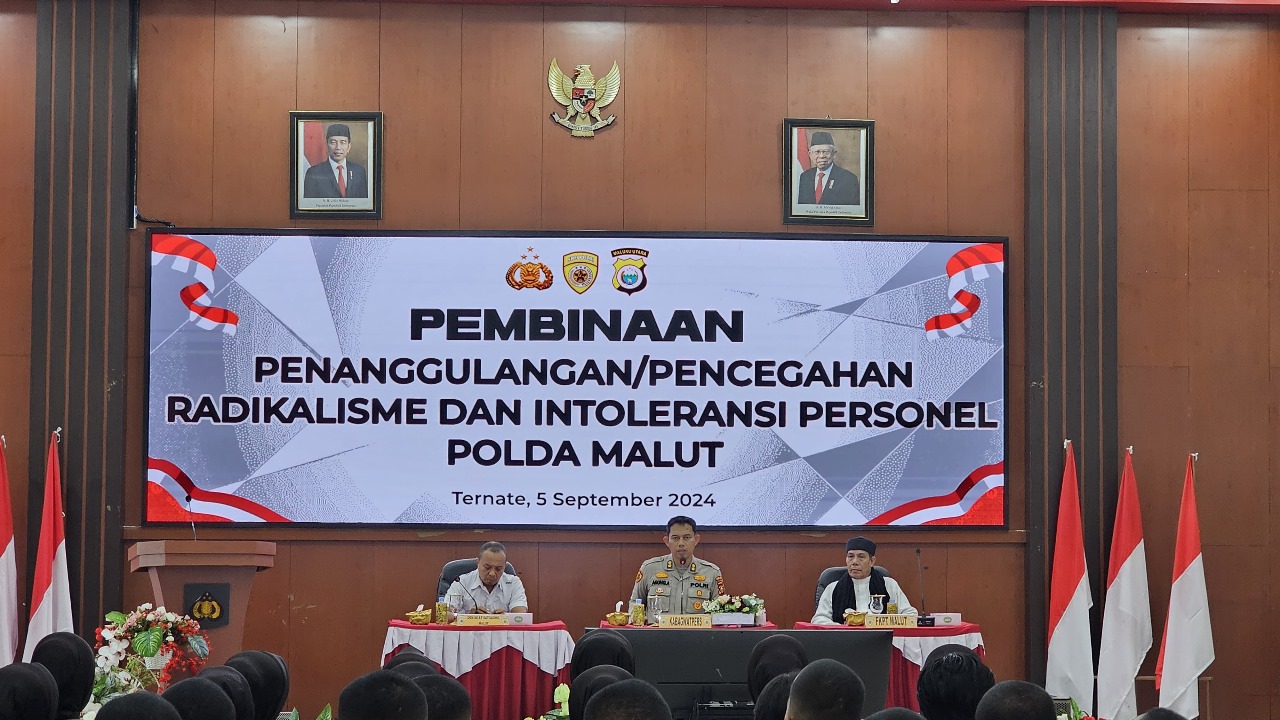 Cegah Radikalisme dan Intoleransi di Lingkup Internal, Polda Maluku Utara Gelar Sosialisasi kepada Personel