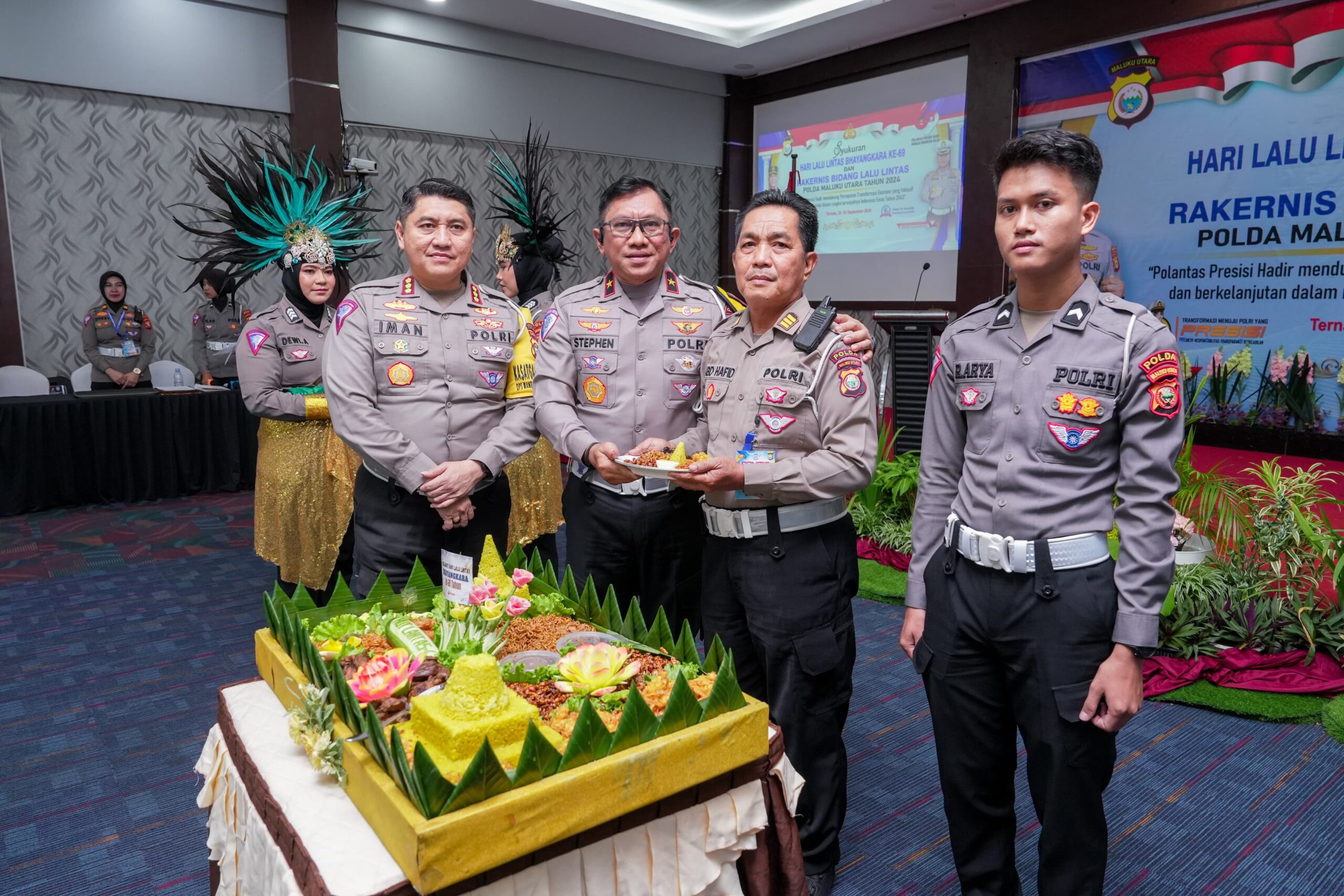 Wakapolda Maluku Utara Hadiri Syukuran Hari Lalu Lintas Bhayangkara ke-69