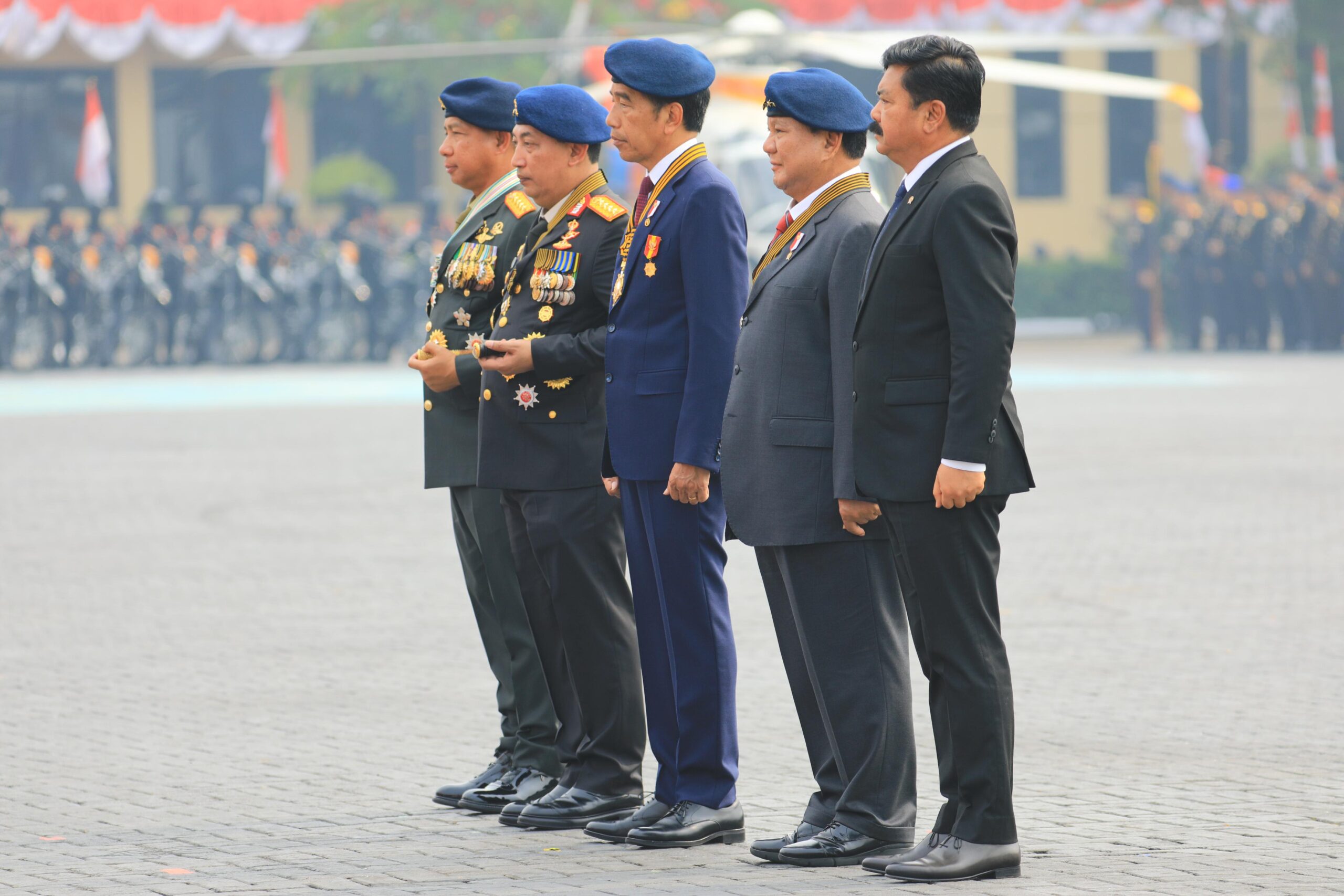 Presiden Jokowi Hadiri Apel Kesiapan Pengamanan Pelantikan Presiden dan Wakil Presiden 2024