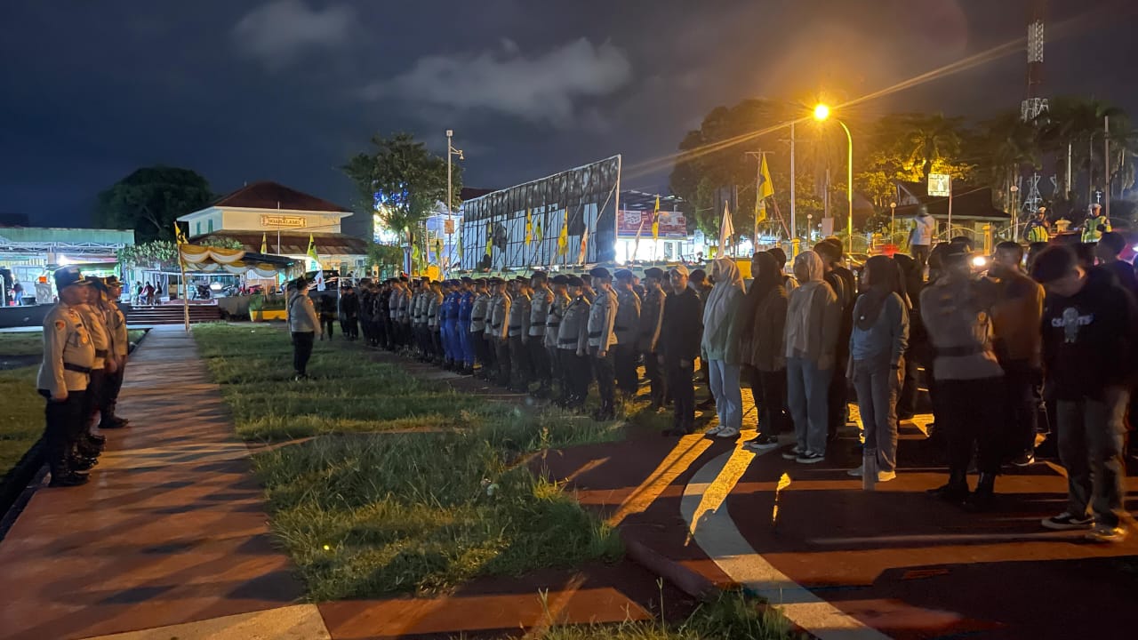 Personel OMP Sukses Amankan Kampanye Akbar Cagub Malut Nomor Urut 02