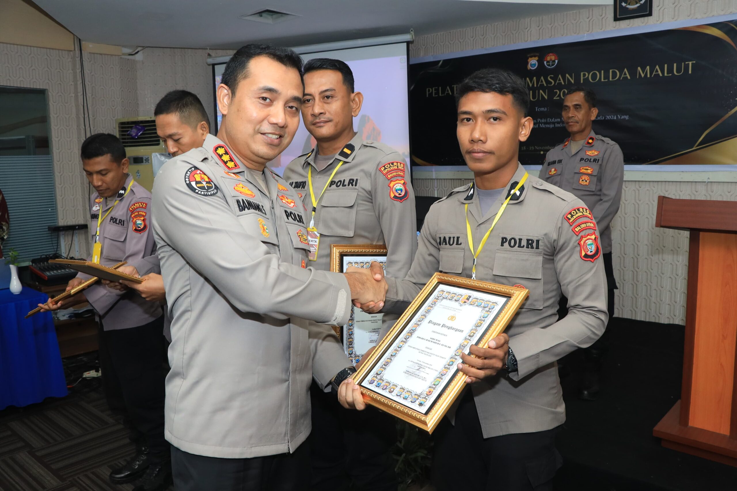 Humas Polres Halteng Raih penghargaan ke 3 Dalam Narasi Positif Humas Presisi.