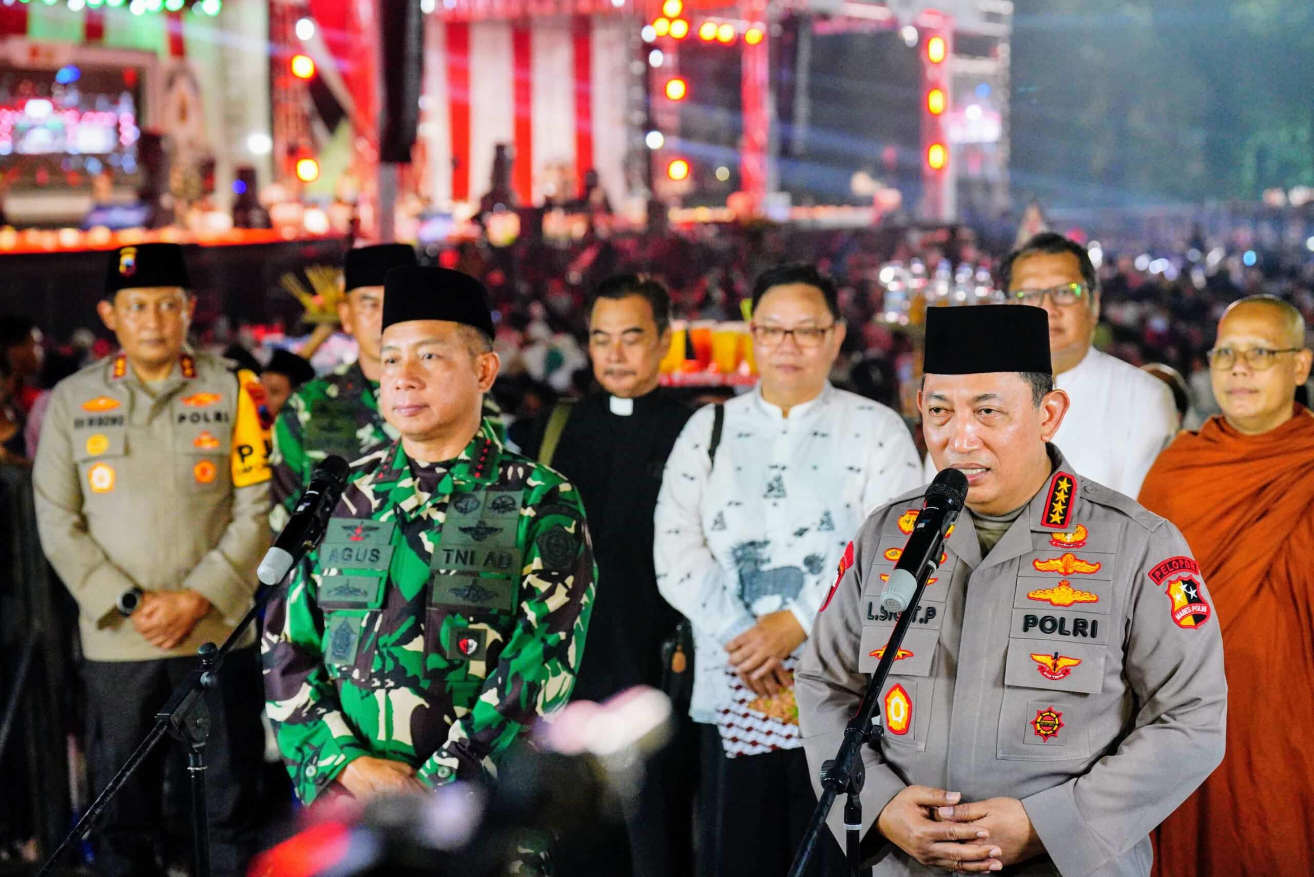 Kapolri dan Panglima TNI Hadiri Doa Lintas Agama di Semarang