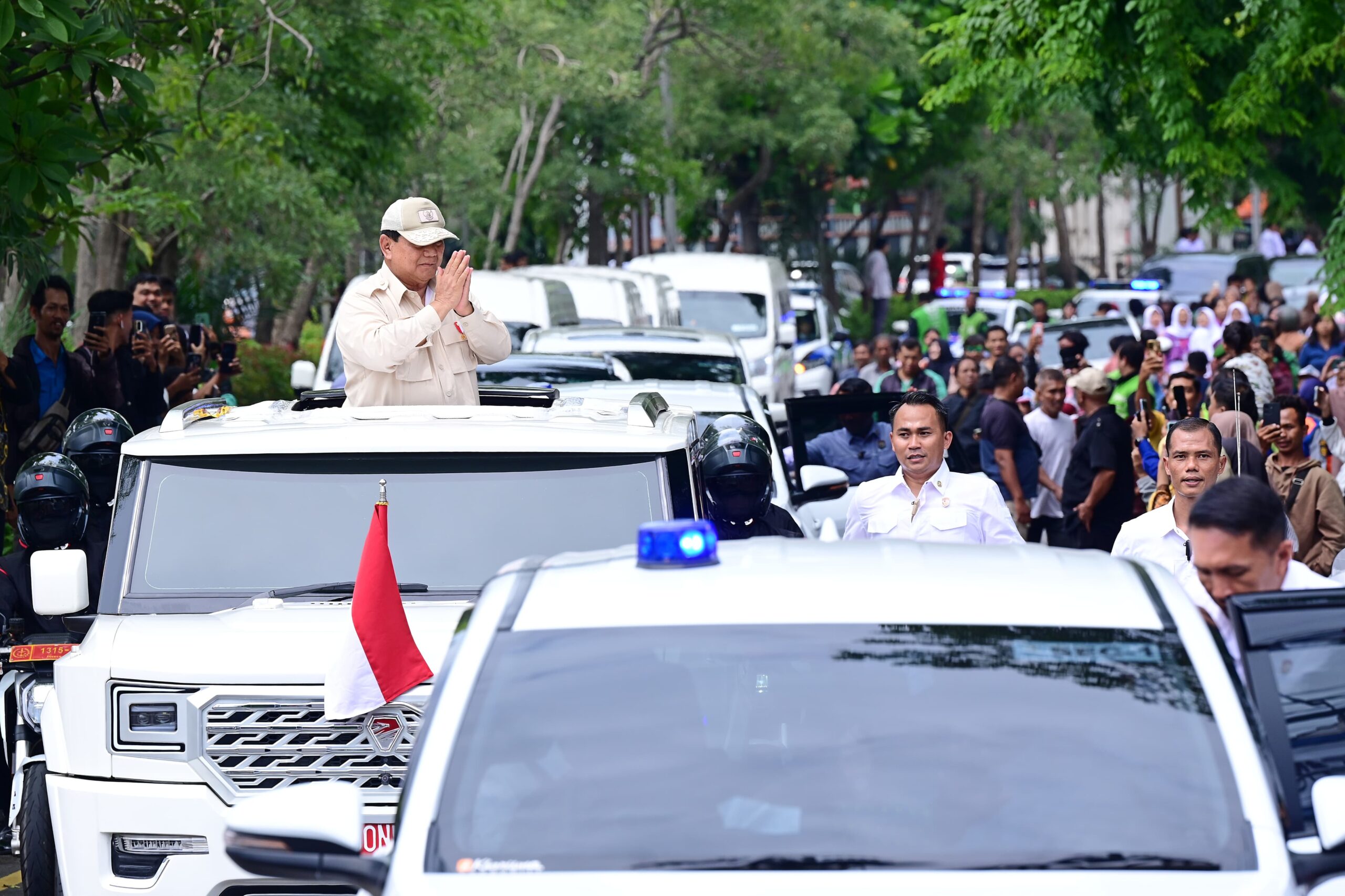 Presiden Prabowo Disambut Meriah di Pembukaan Apel Kasatwil Polri 2024