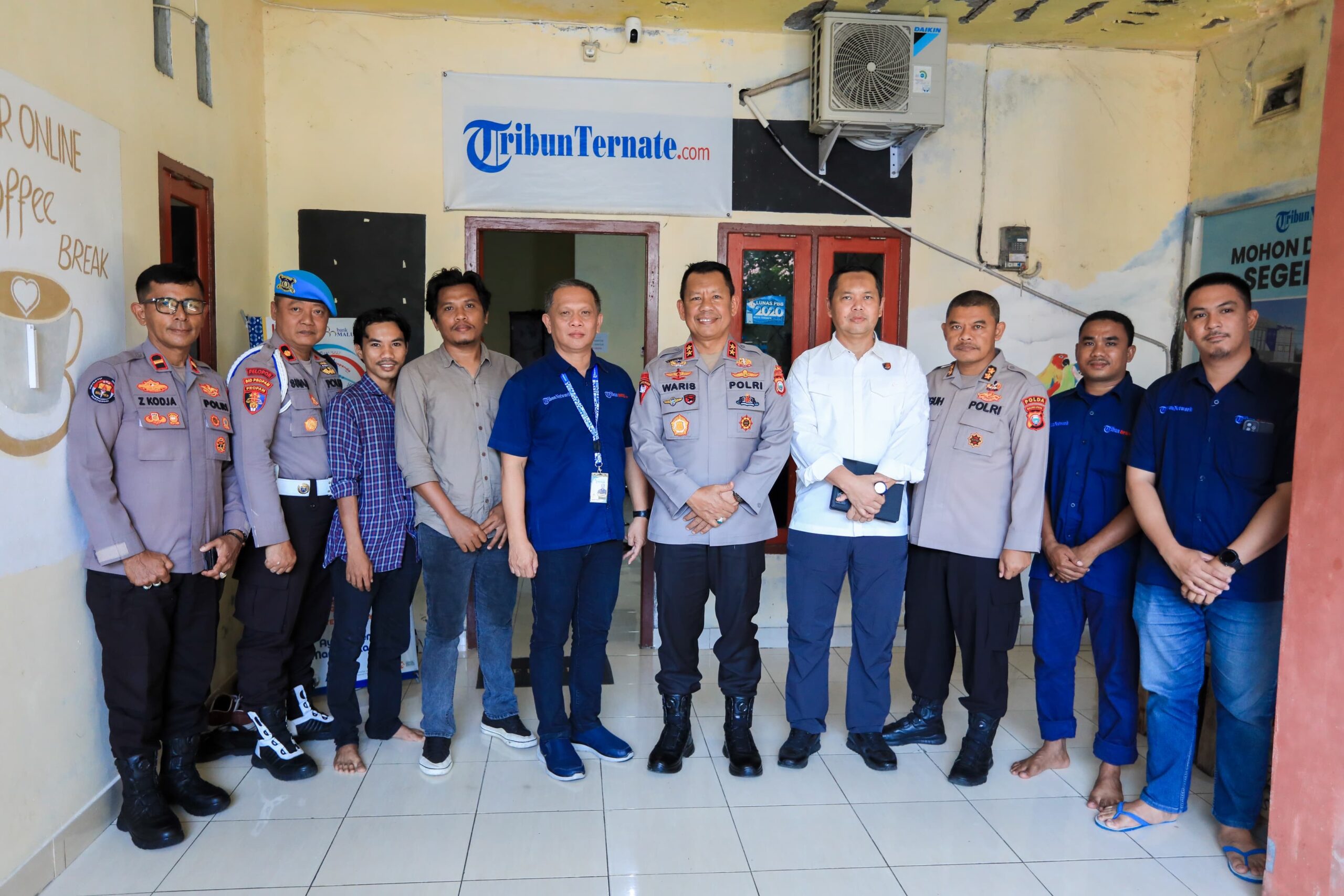 Kapolda Maluku Utara Kunjungi Kantor Redaksi Tribun Ternate, Perkuat Sinergi dengan Insan Pers