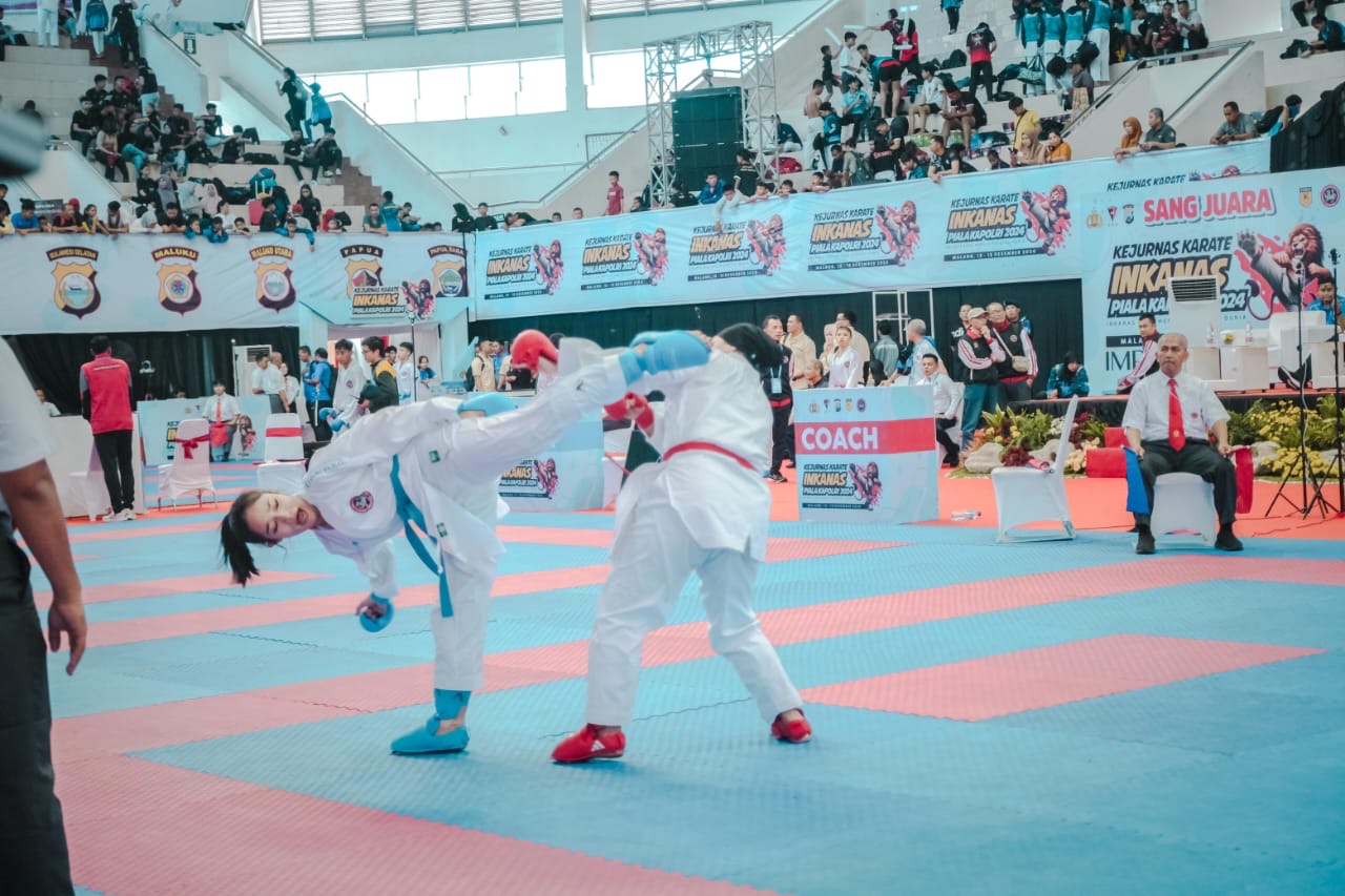 Bripda Jessica, Polwan di Polda Riau, Sabet Medali Emas Kejuaraan Karate di Malaysia