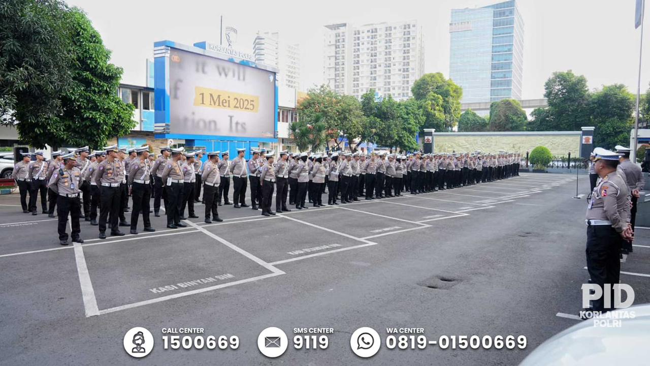Korlantas Polri Gelar Apel Pengamanan May Day 2025, Presiden Prabowo Dijadwalkan Hadir di Tengah Buruh