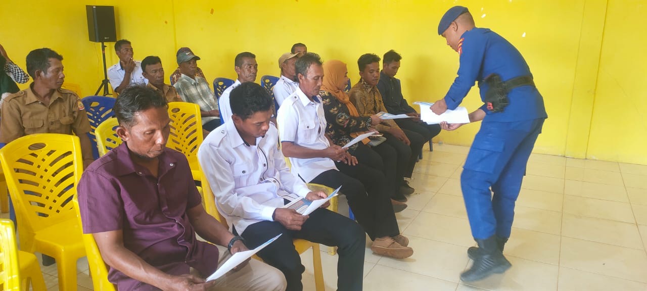Ditpolairud Polda Malut Gencar Sosialisasi Bahaya _Destructive Fishing_ kepada Nelayan di Taliabu