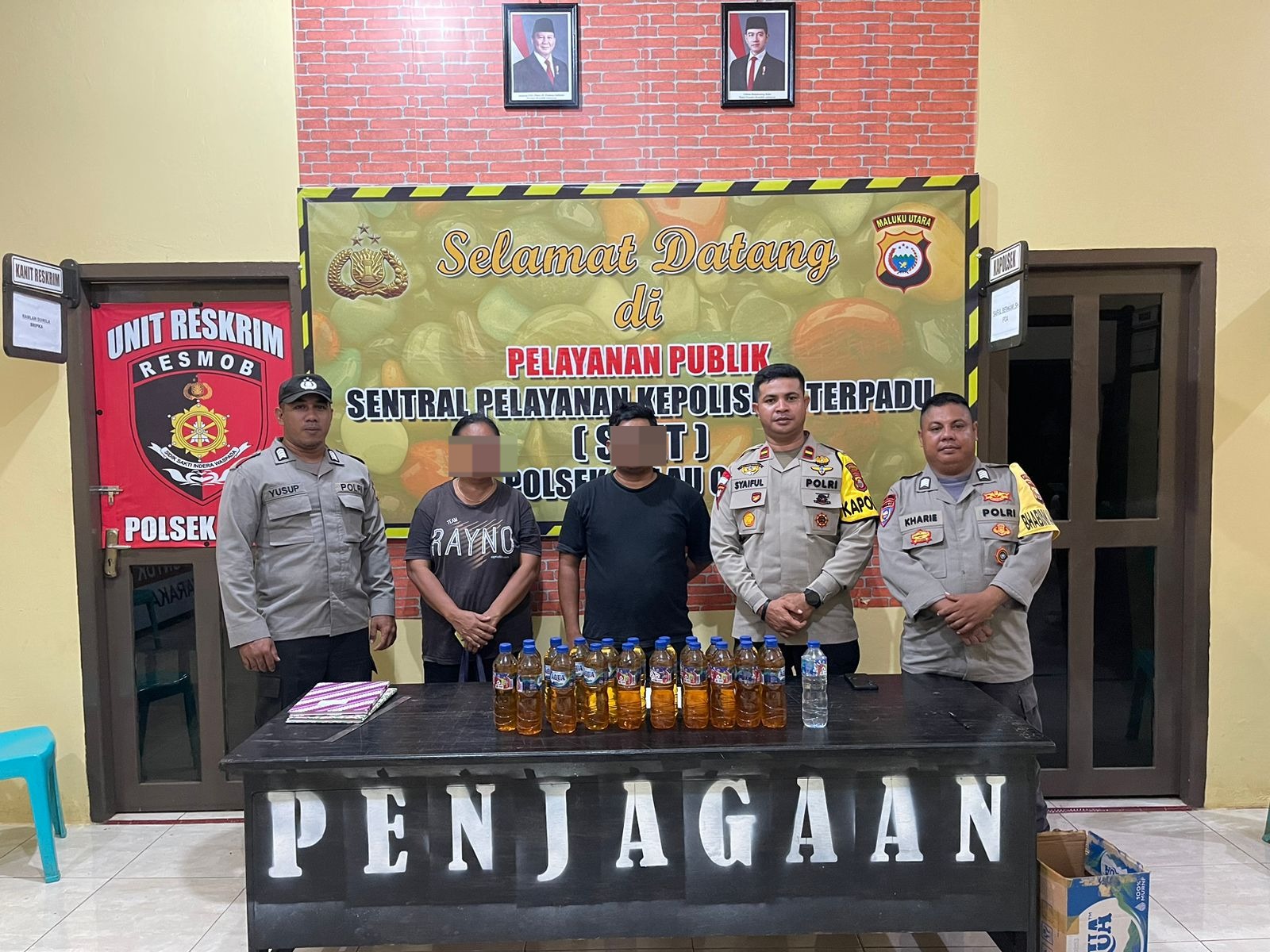 Polres Halteng  Sita ratusan Botol Miras dalam Razia Selama Sepekan