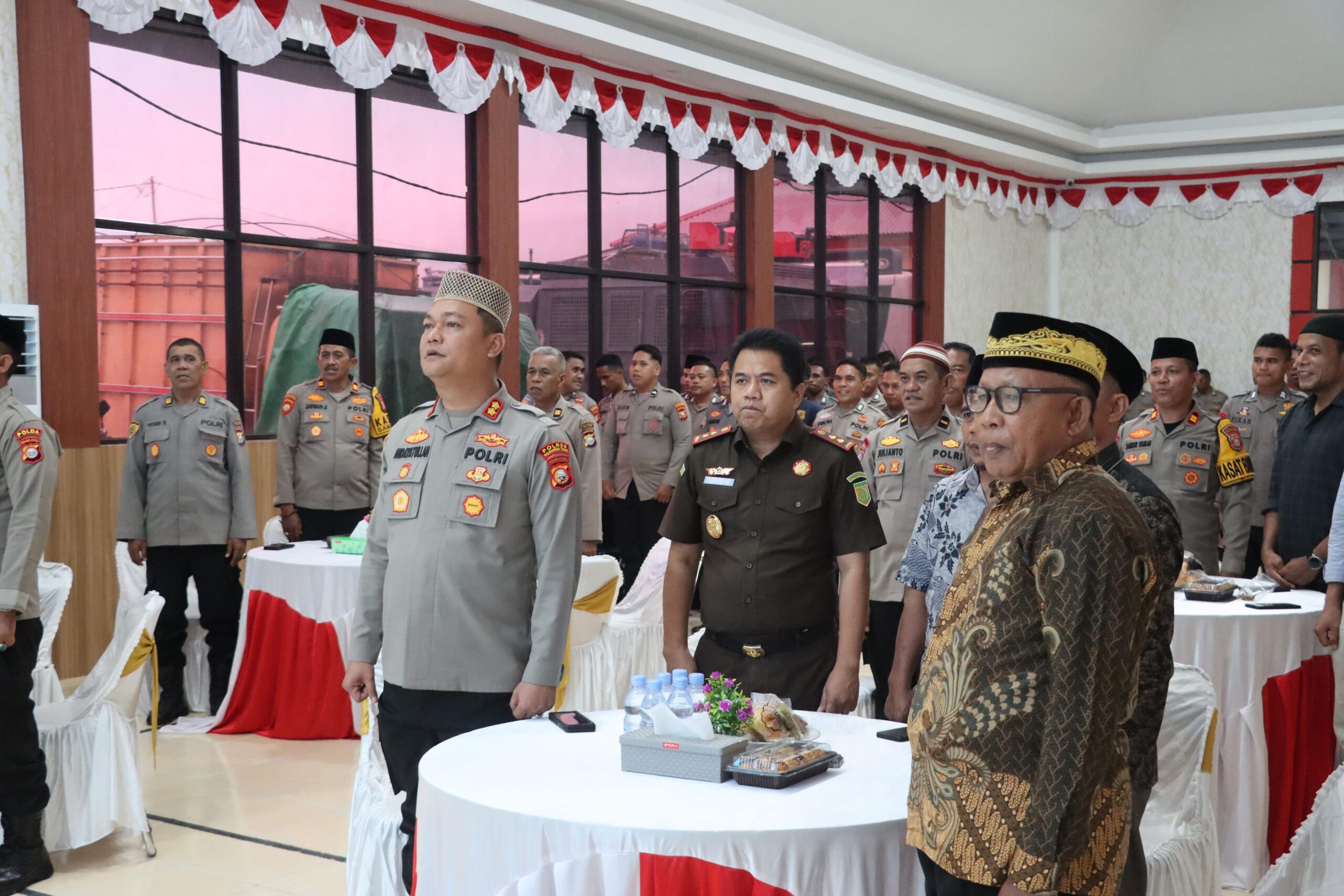 Jelang Hari Bhayangkara ke – 79 Polres Halmahera Timur Gelar Doa Bersama Lintas Agama.