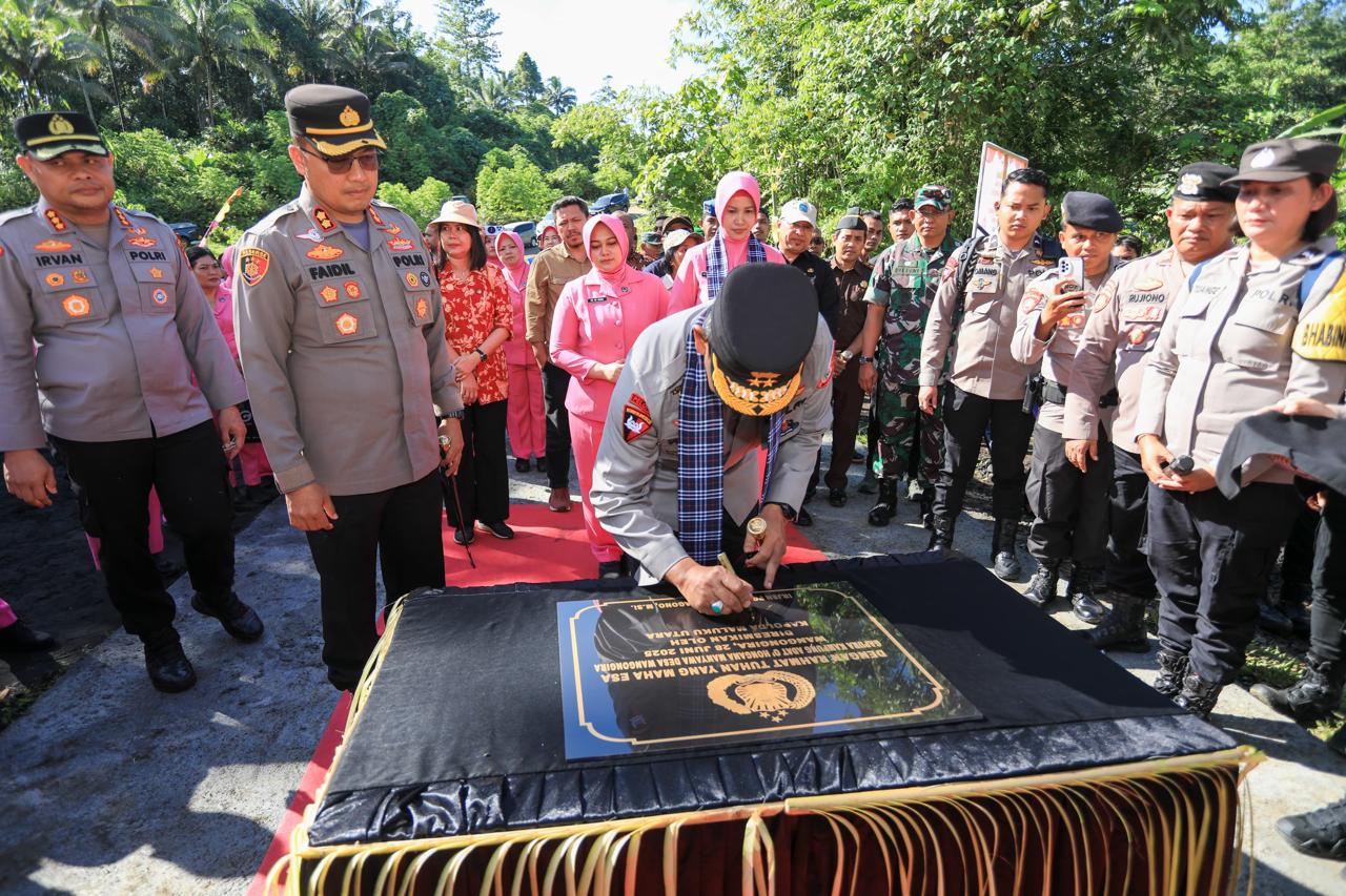 Kapolda Malut Jadikan Desa Wangongira sebagai Kampung Adat dan Bangun Fasilitas Pendukung