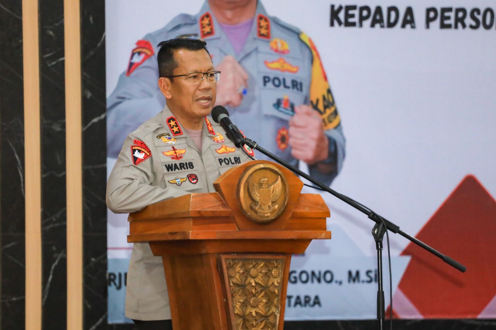Kapolda Maluku Utara Berikan Arahan Pentingnya Jati Diri Polri Sebagai Pelindung, Pengayom dan Pelayan Masyarakat di Morotai