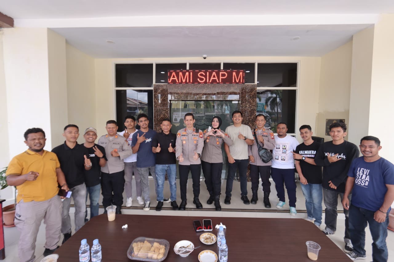 Sinergi Menjelang Hari Bhayangkara ke-79, Polres Ternate Jalin Kebersamaan dengan Media