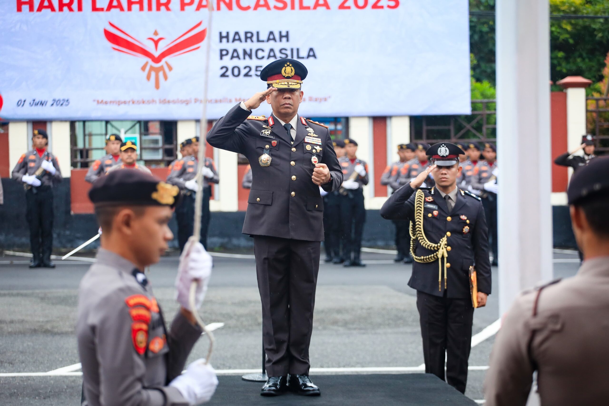 Kapolda Maluku Utara Pimpin Upacara Peringatan Hari Lahir Pancasila