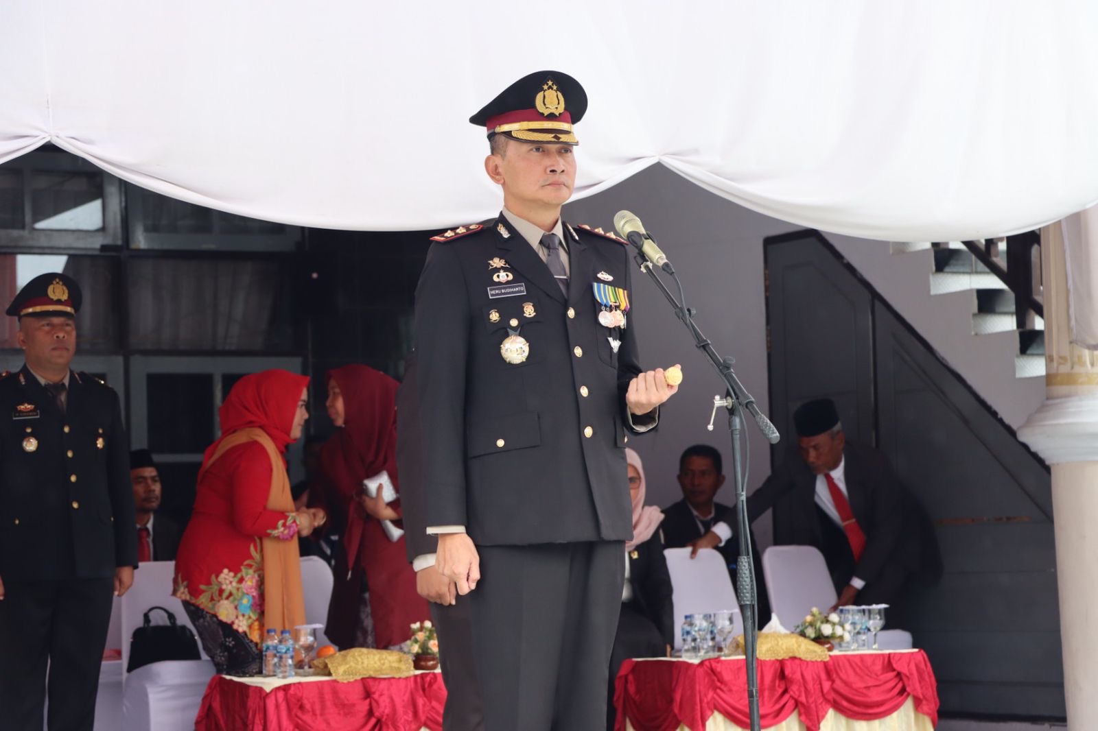 Kapolresta Tidore Pimpin Upacara Hari Ulang Tahun Bhayangkara Ke-79