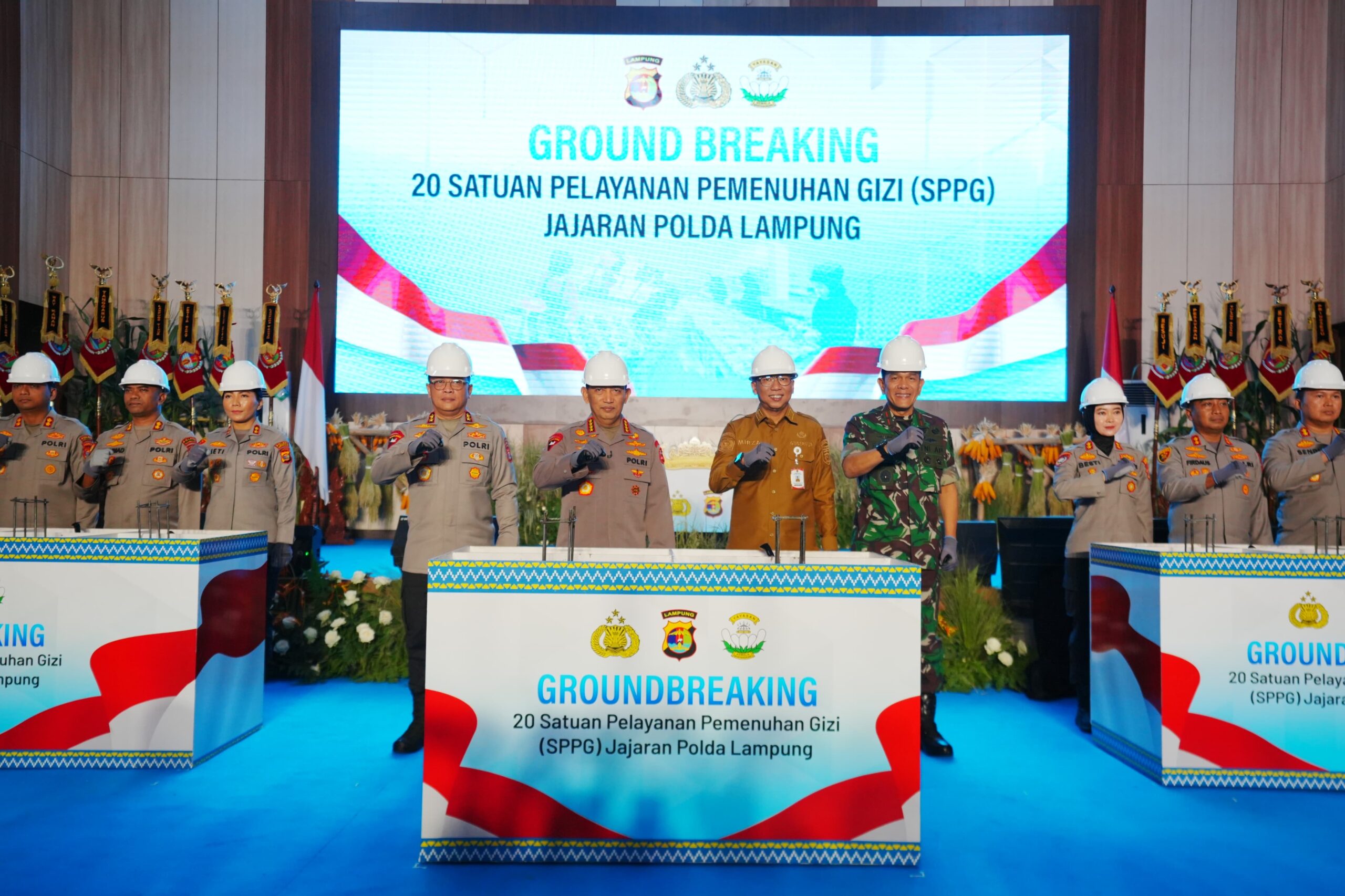 Komitmen Dukung Program MBG, Kapolri Resmikan 20 SPPG Jajaran Polda Lampung