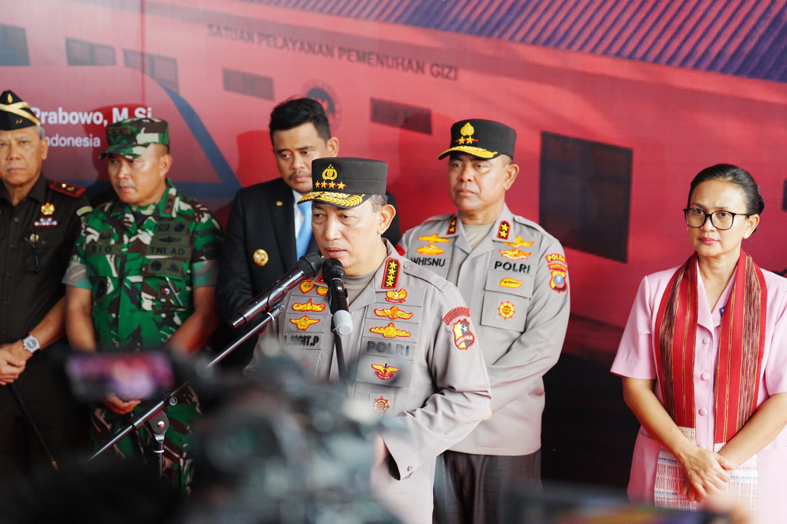 Hadiri Groundbreaking 29 SPPG Polda Sumut dan Jajaran, Kapolri Komitmen Dukung Program MBG