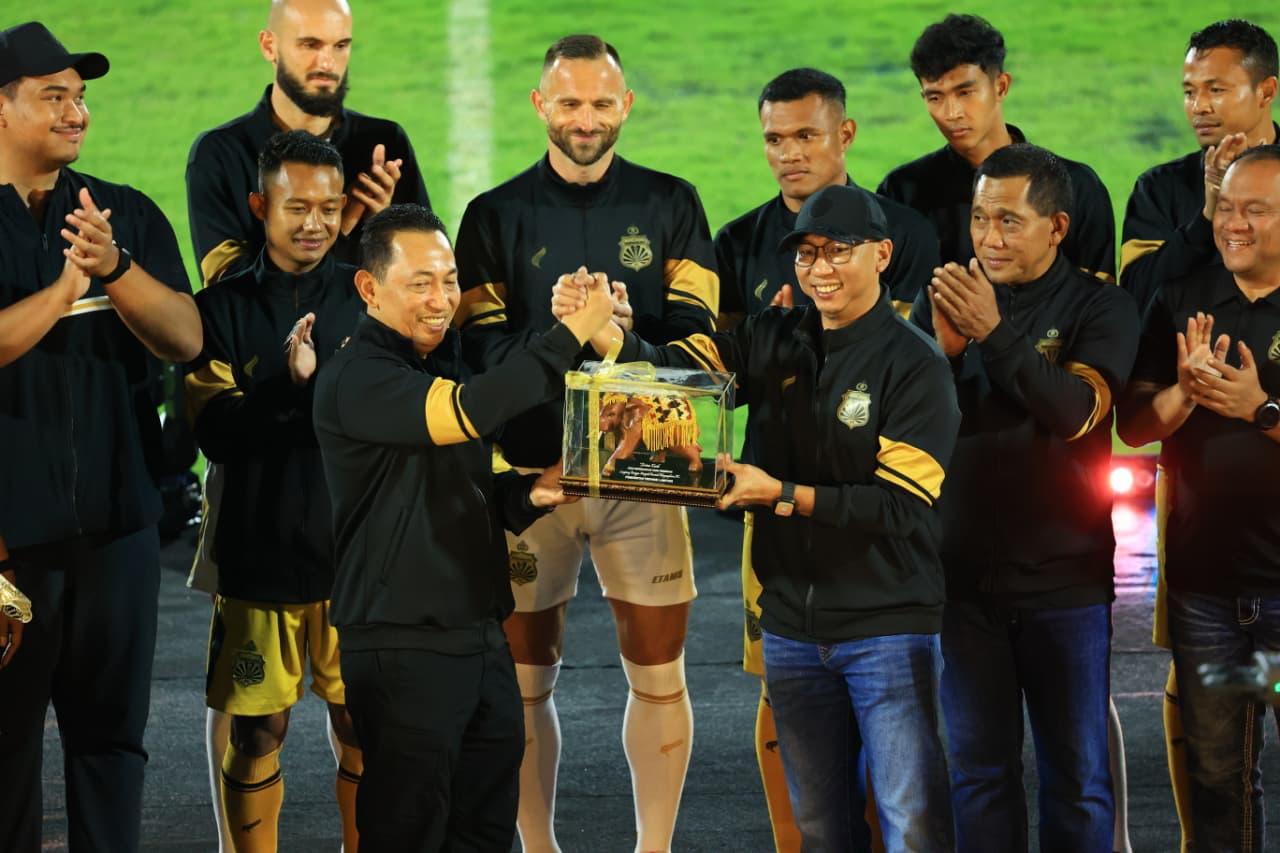 Kapolda Maluku Utara Hadiri Launching Bhayangkara Presisi Lampung FC