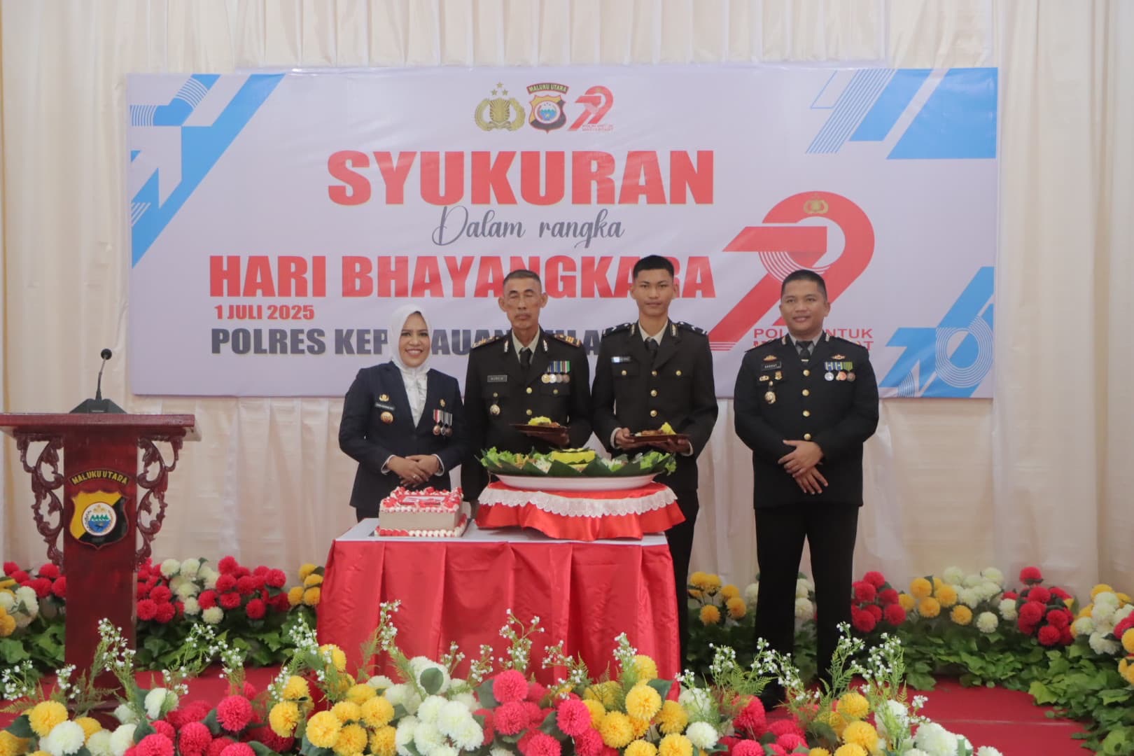 Jaga Sula- Polres Sula Gelar Syukuran Dalam Rangka Hut Bhayangkara Ke-79