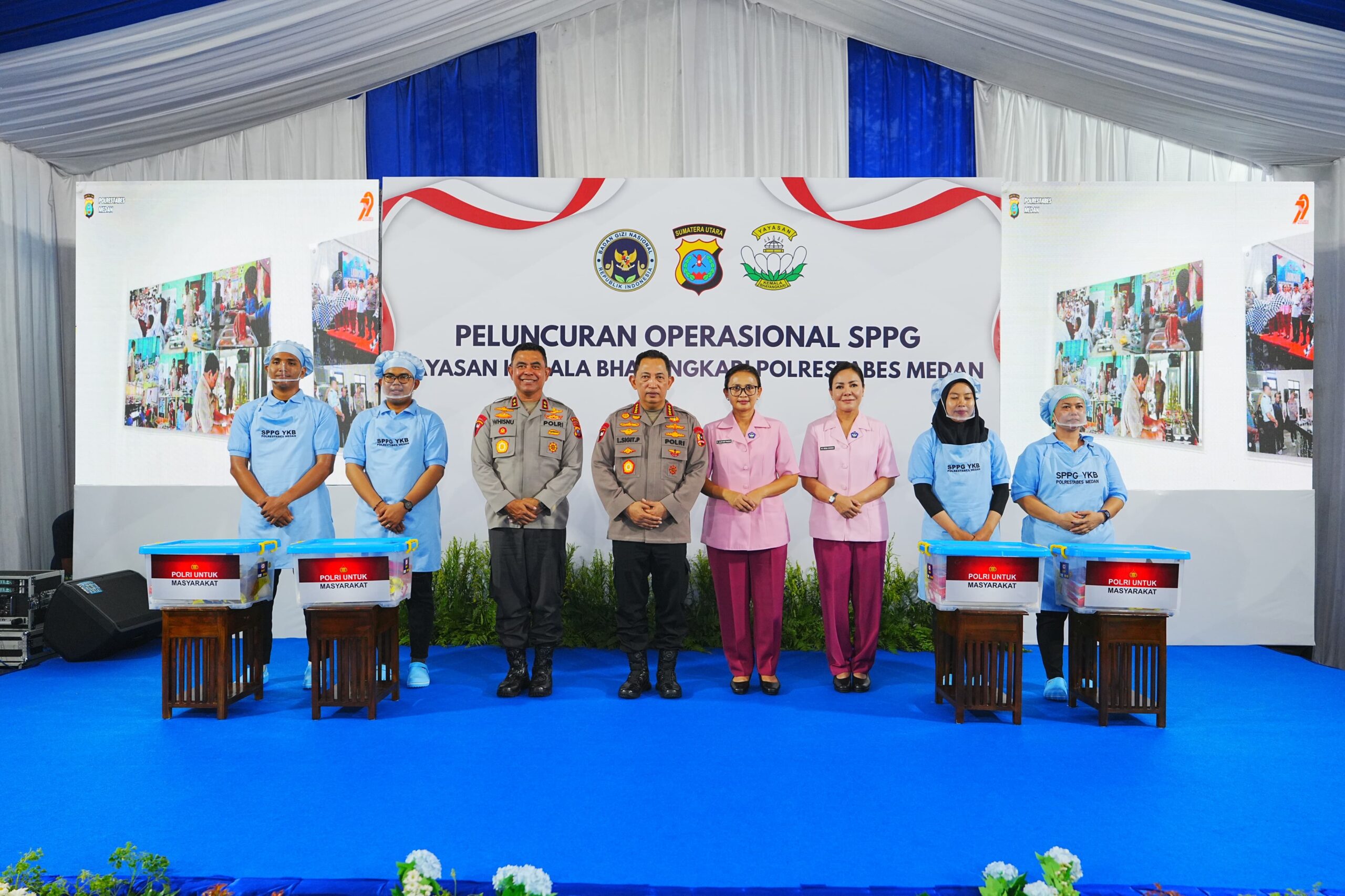 Kapolri Tinjau Pelaksanaan SPPG Polrestabes Medan, Pastikan MBG Tepat Sasaran