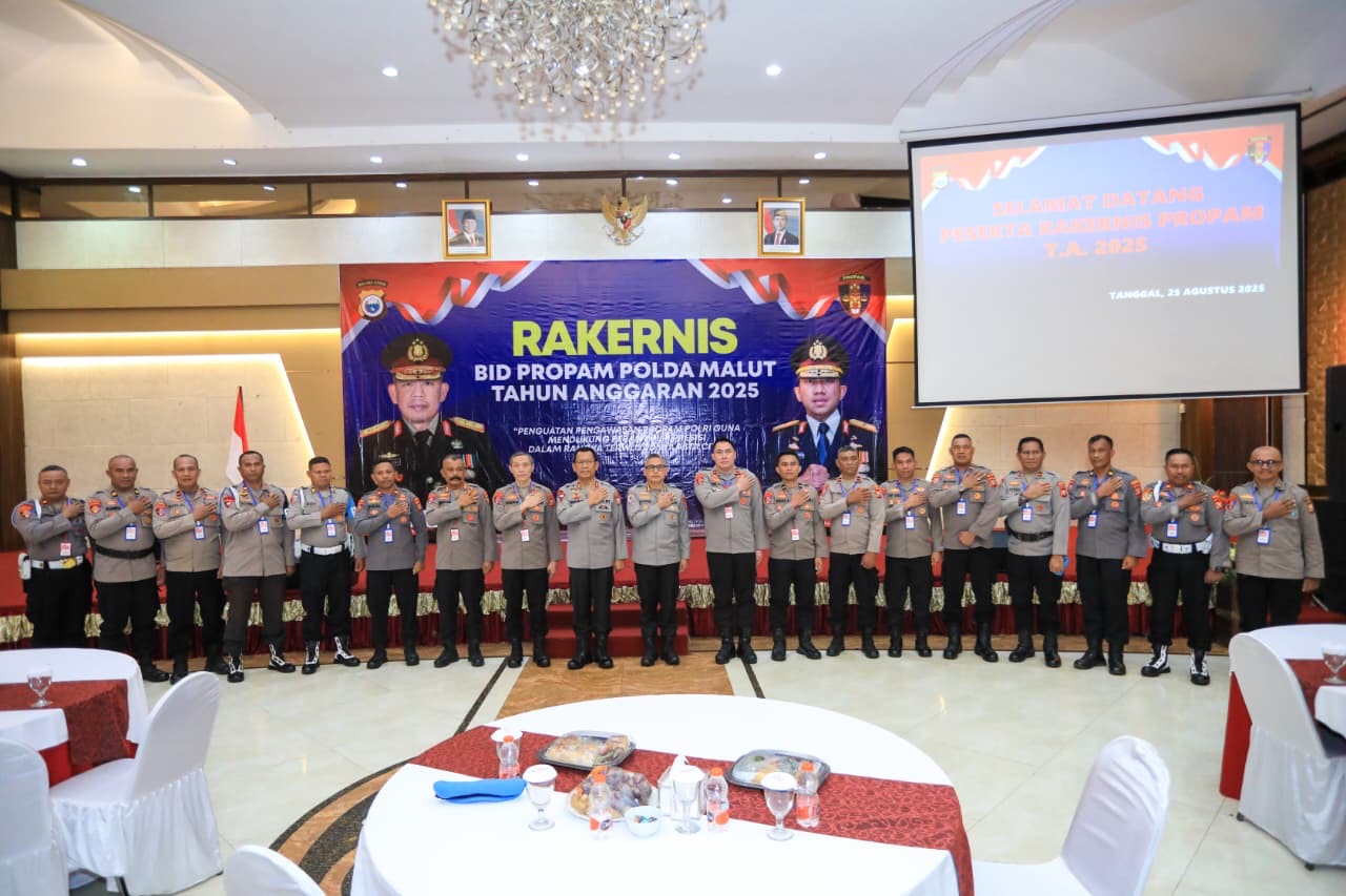 Kapolda Malut Buka Rakernis Propam: Perkuat Pengawasan Internal dan Profesionalisme Anggota