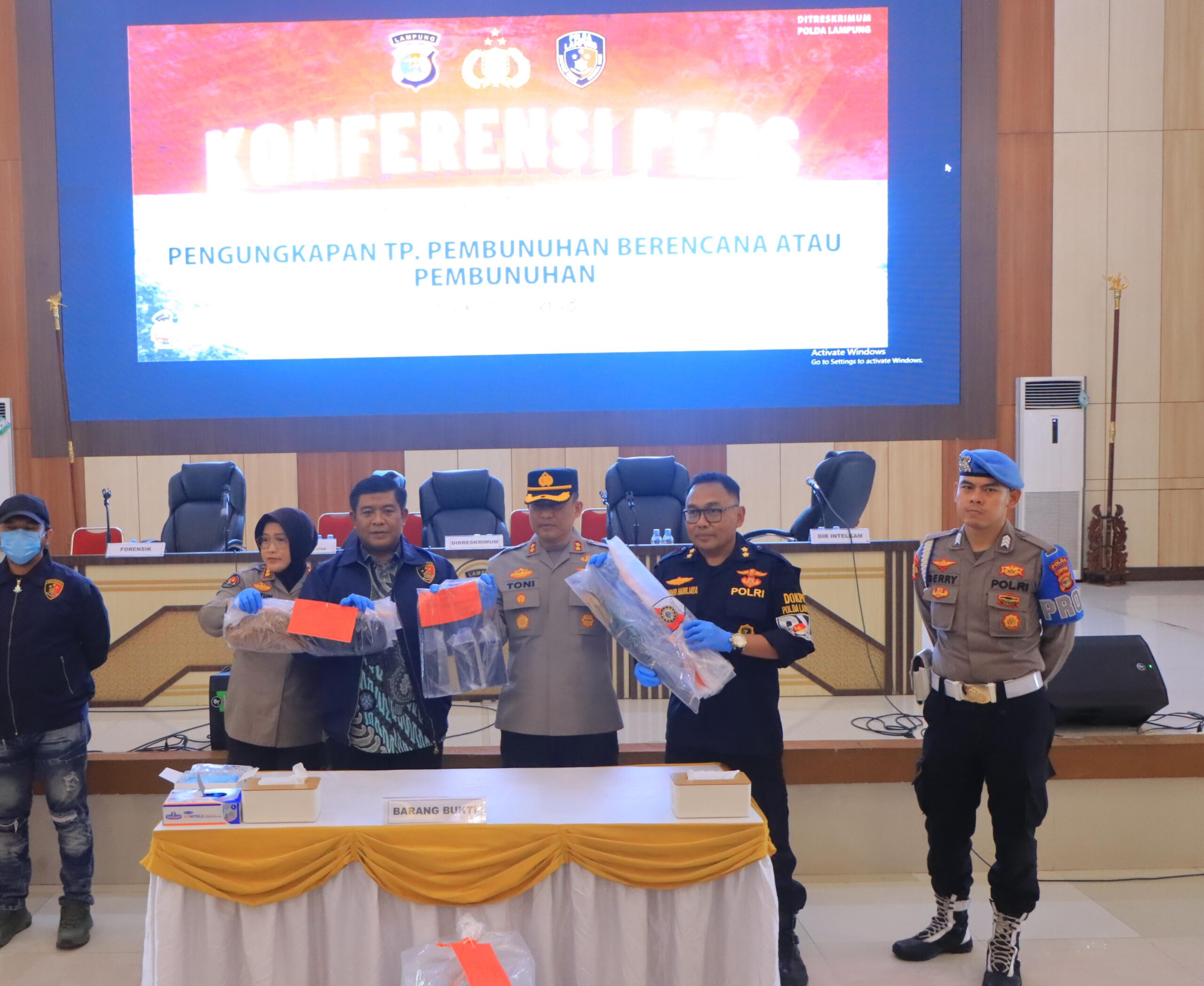 Polda Lampung Ungkap Kasus Pembunuhan Berencana di Natar, Lampung Selatan
