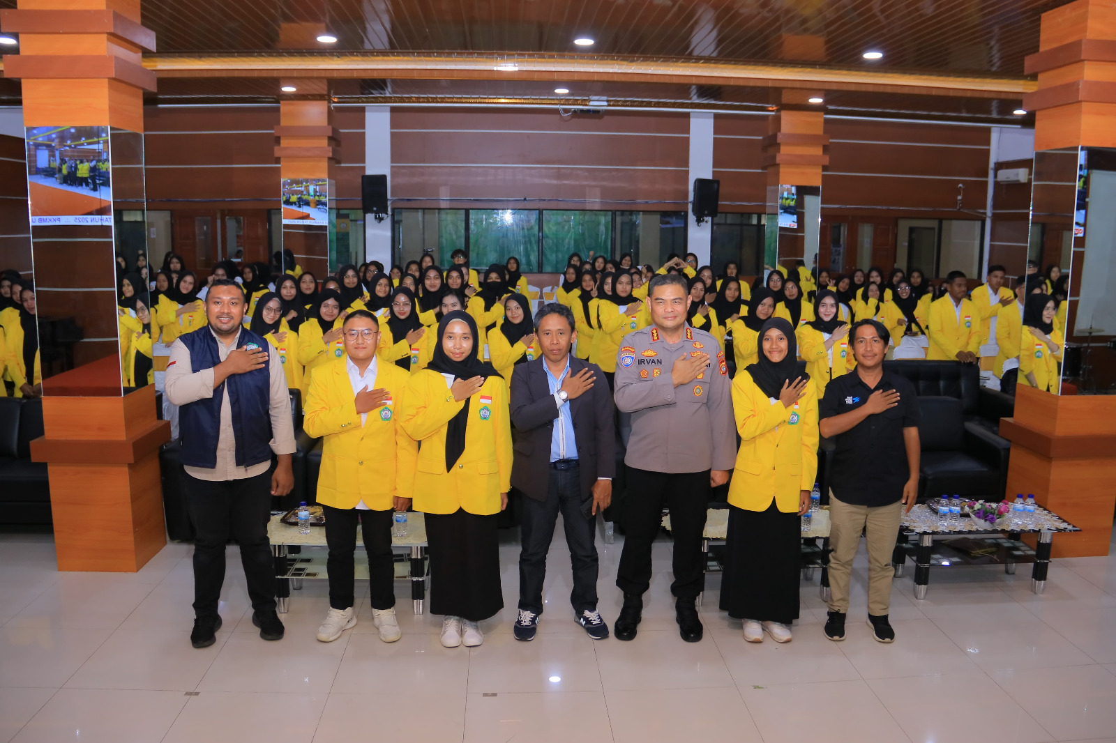 Cegah Intoleransi dan Radikalisme, Polda Malut Gelar Sosialisasi dan Edukasi kepada Mahasiswa Baru Unkhair
