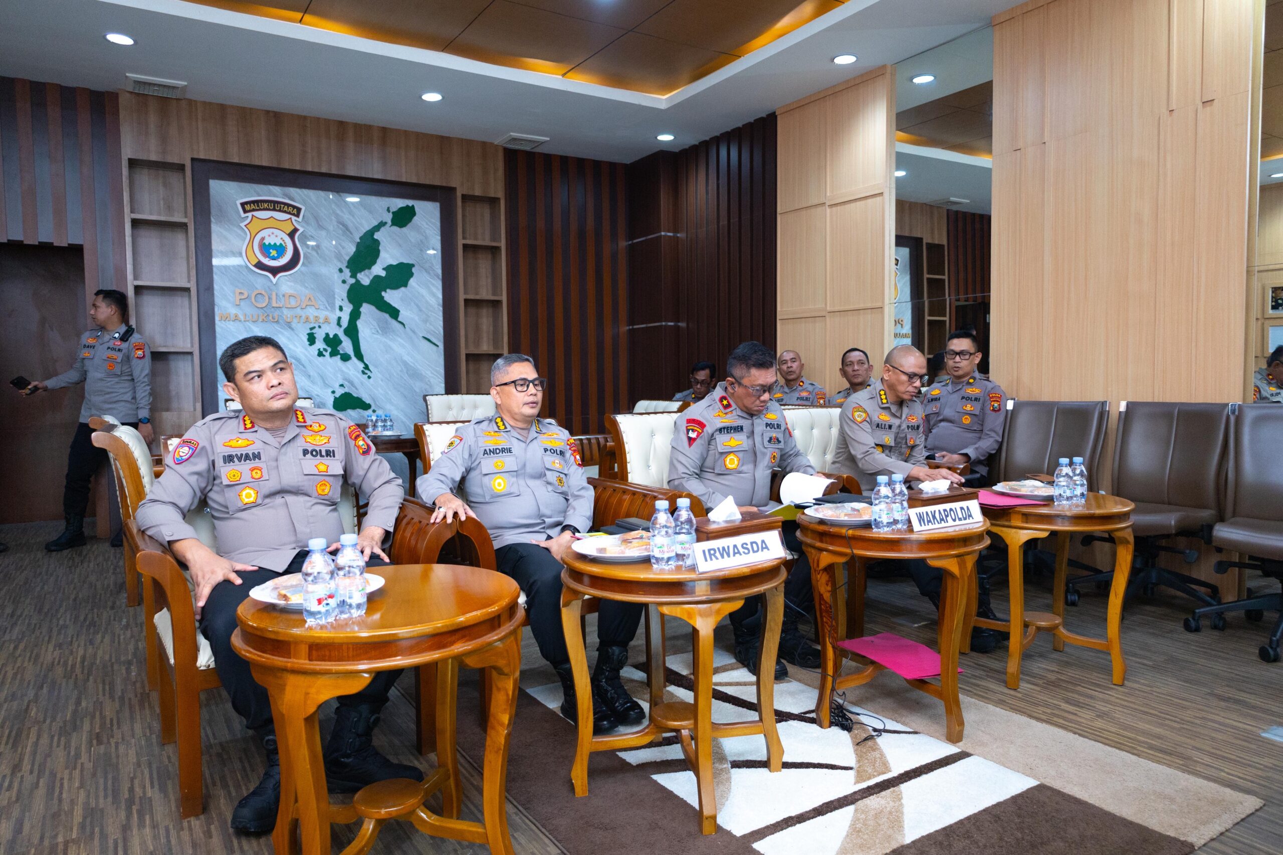 Wakapolda Malut Ikuti Rapat Anev Program Polri Dukung Asta Cita Pemerintah