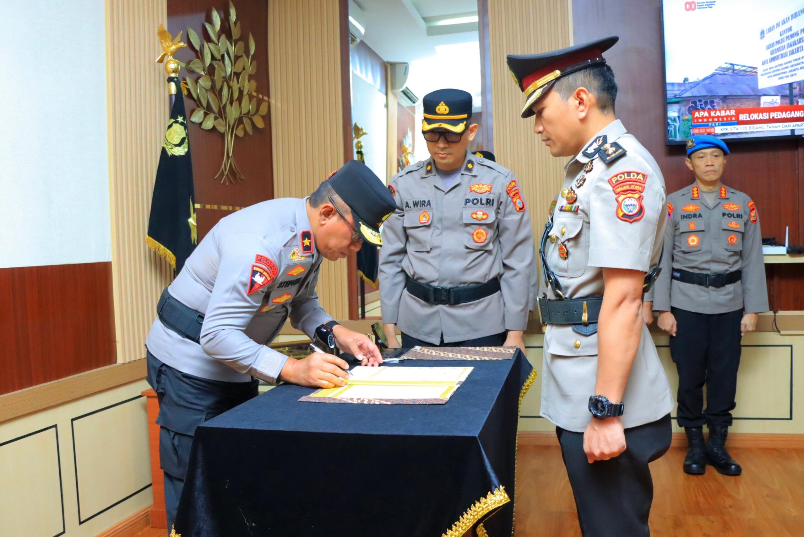 Wakapolda Maluku Utara Pimpin Sertijab Kayanma dan Koorspripim