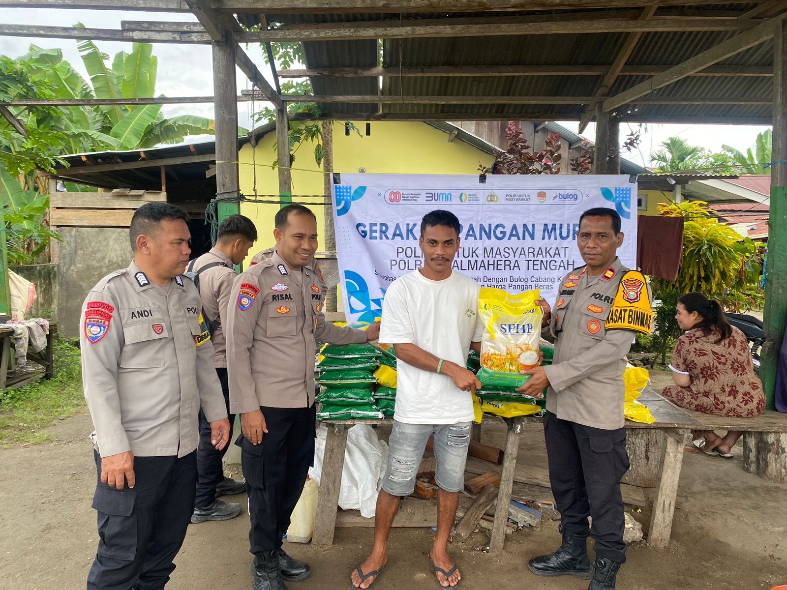Polres Halteng Gelar Gerakan Pangan Murah untuk Masyarakat