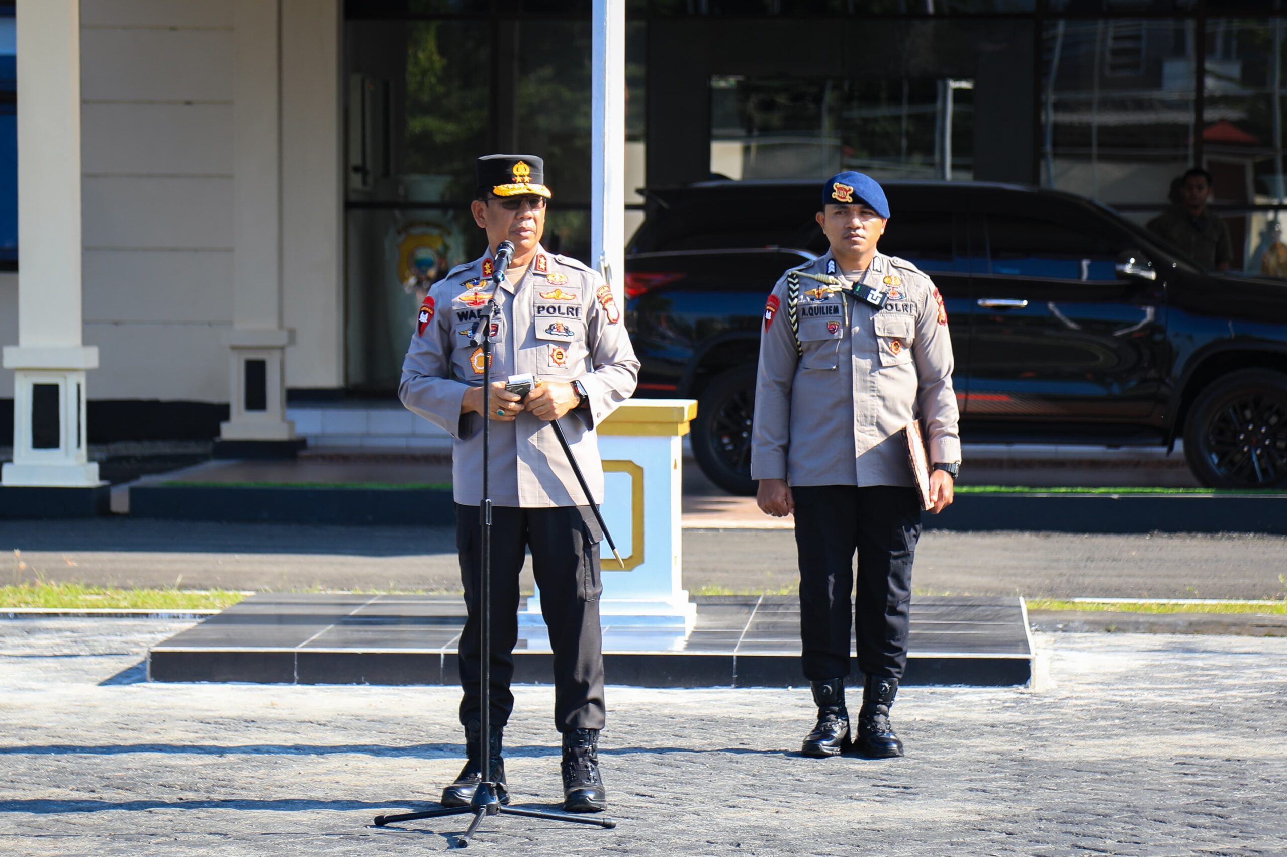 Kapolda Malut Tekankan Reformasi Polri dalam Apel Gabungan