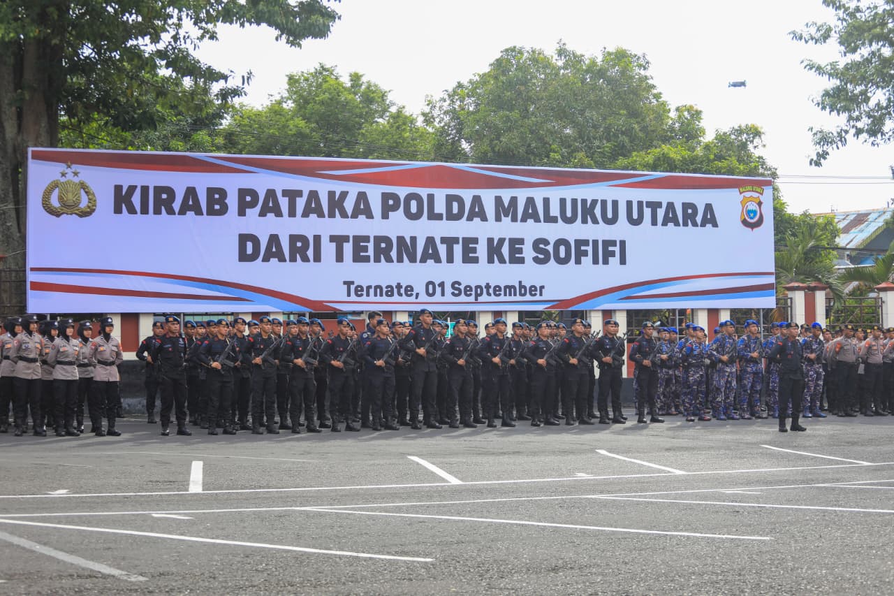 Pataka “Fodudara Ngon Moi-Moi” Resmi Tandai Perpindahan Mako Polda Malut ke Sofifi