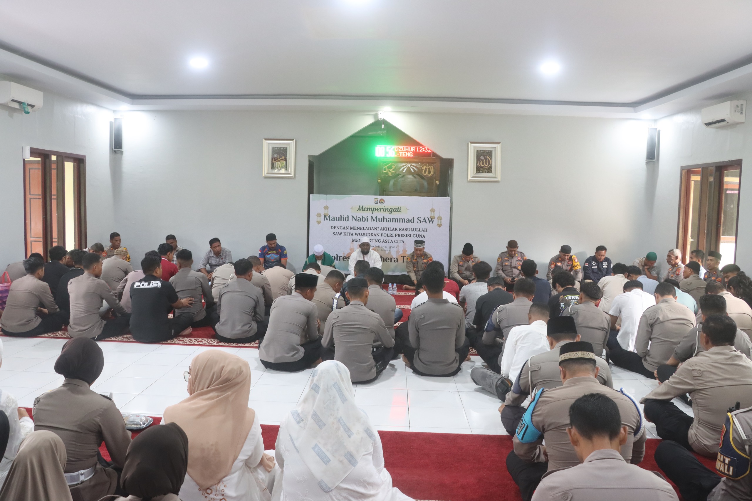 Polres Halteng Gelar Peringatan Maulid Nabi Muhammad SAW