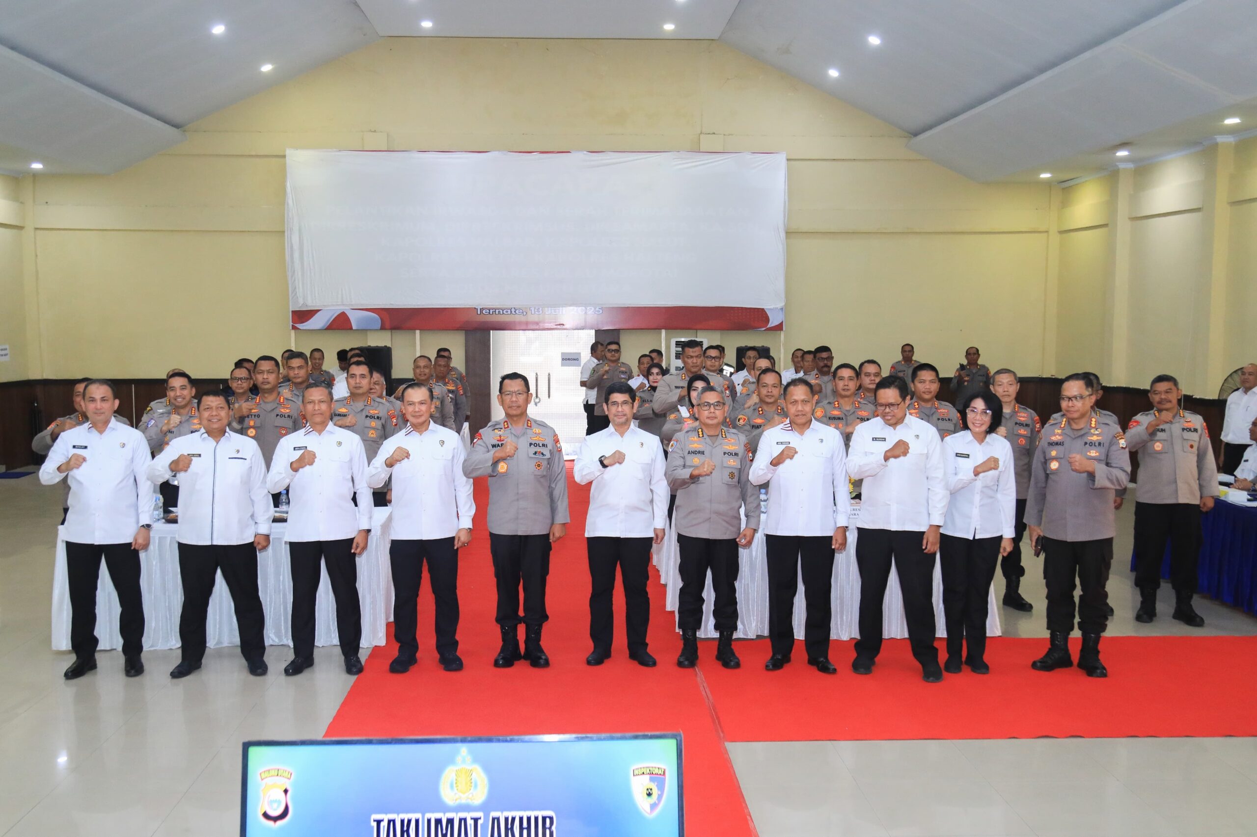 Kapolda Malut Hadiri Taklimat Akhir Audit Kinerja Itwasum Polri