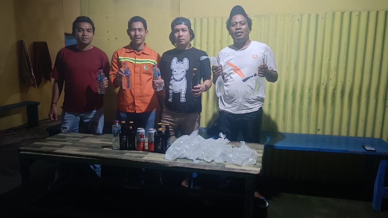 Sat Resnarkoba Polres Halteng Gelar Patroli KRYD dan Razia Miras di Weda Tengah