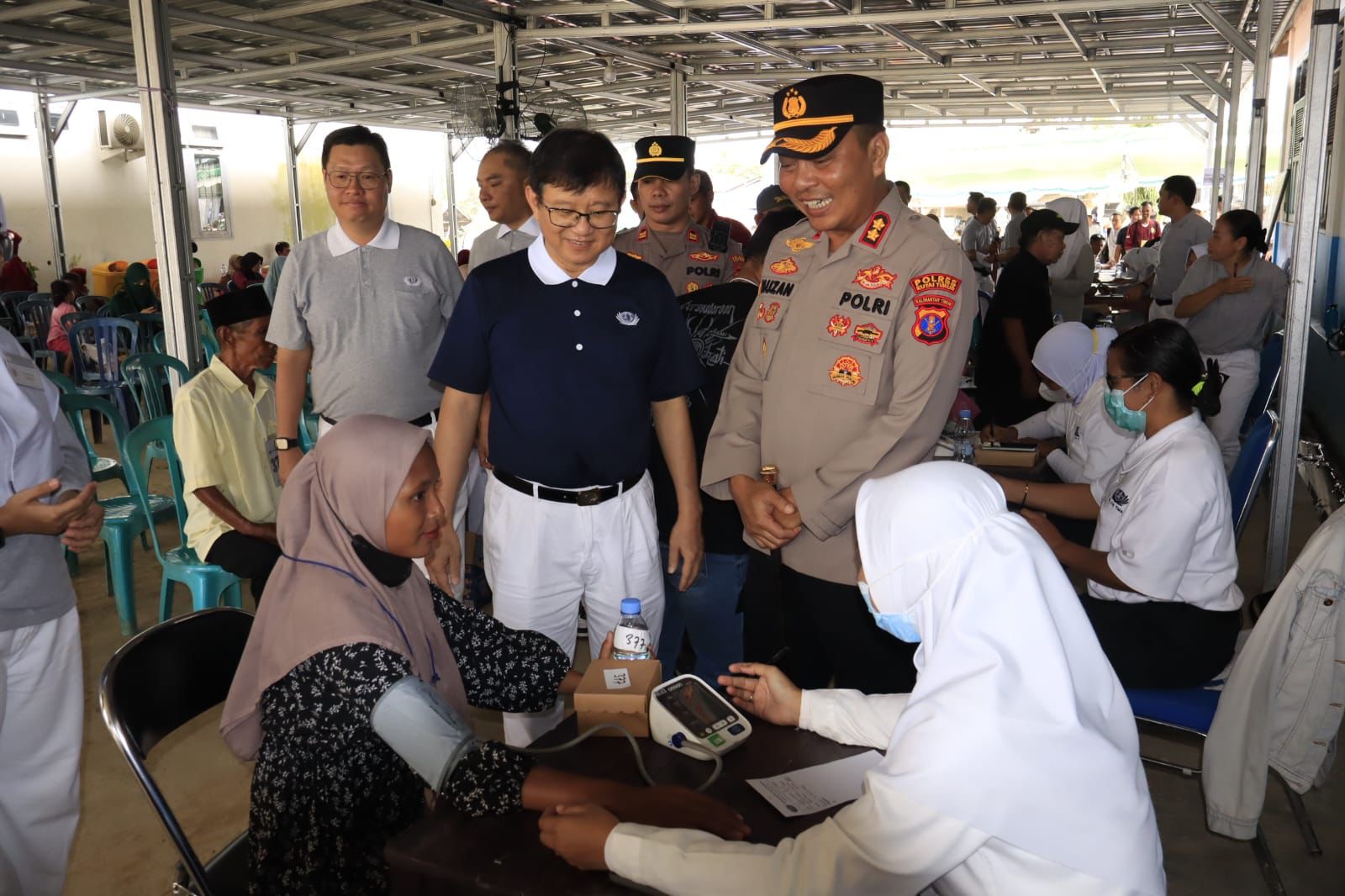 Sehat Bersama Polri, Warga Makmur Jaya Nikmati Layanan Kesehatan Gratis di Hari Jadi Humas Polri Ke-74