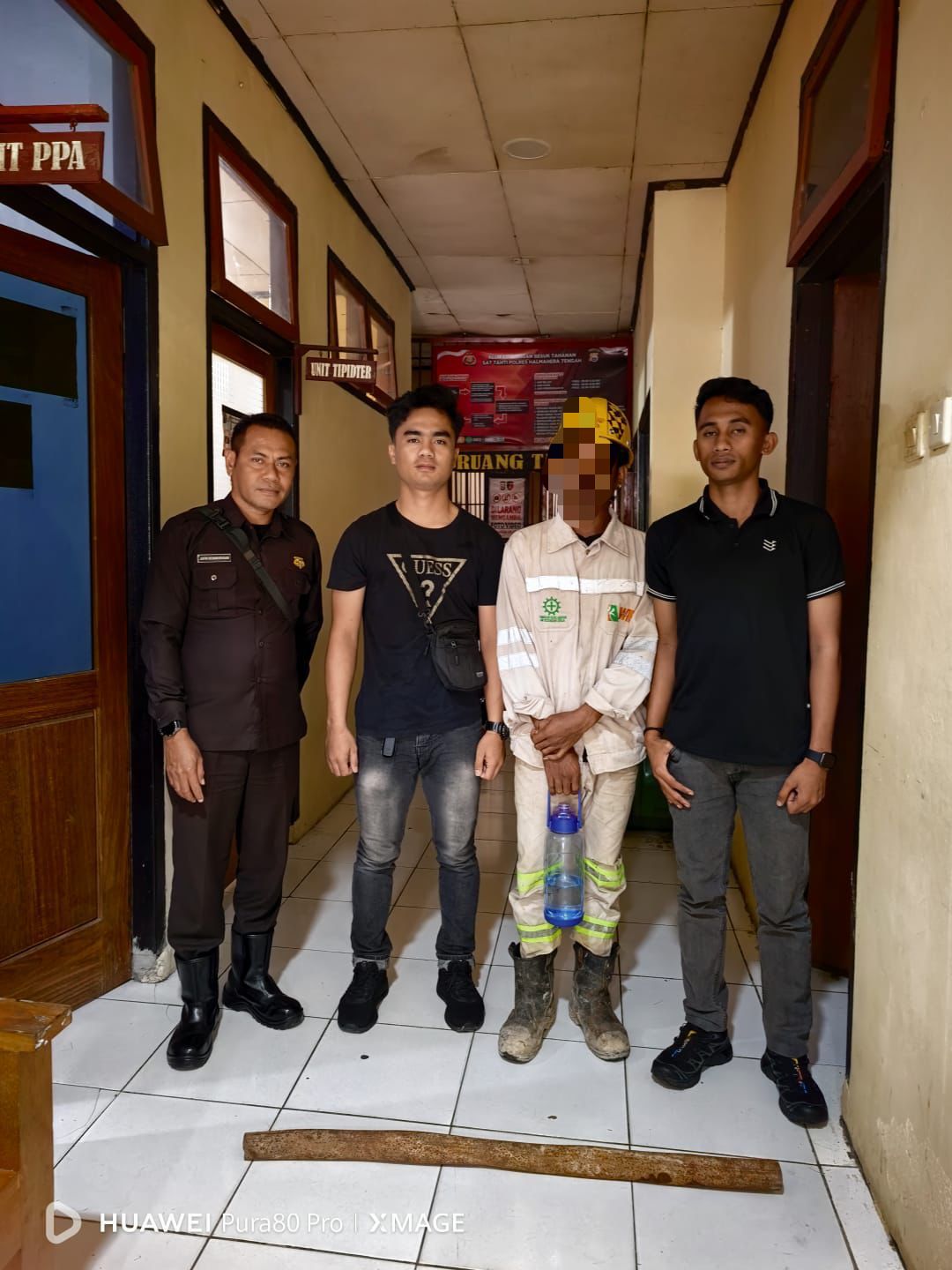 Polres Halteng Amankan Terduga Pelaku Penganiayaan di Area Pembangunan Pabrik Baterai Goomdi