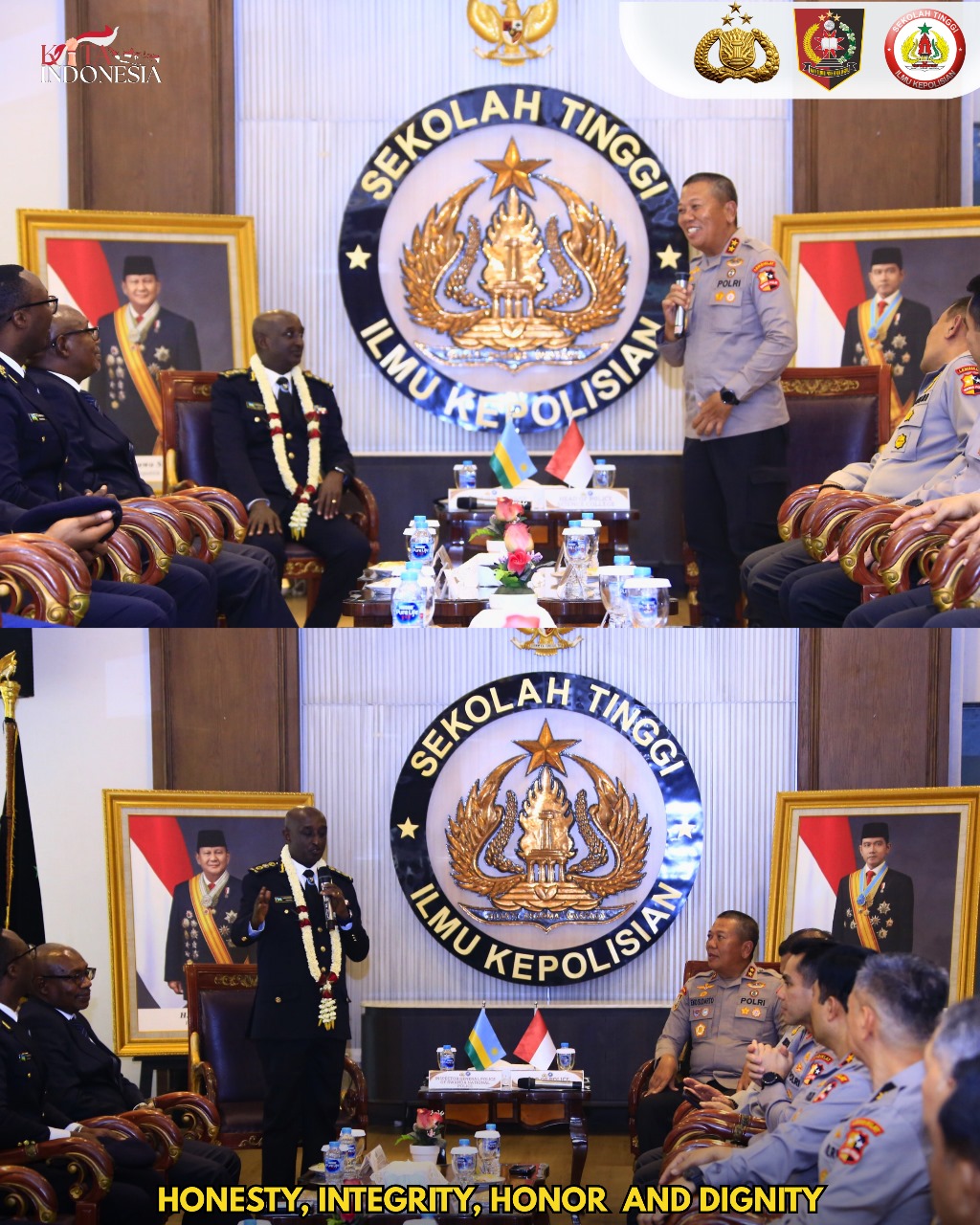 STIK Lemdiklat Polri Terima Kunjungan Kehormatan Kepala Kepolisian Rwanda, Perkuat Kerja Sama Internasional di Bidang Pendidikan Kepolisian