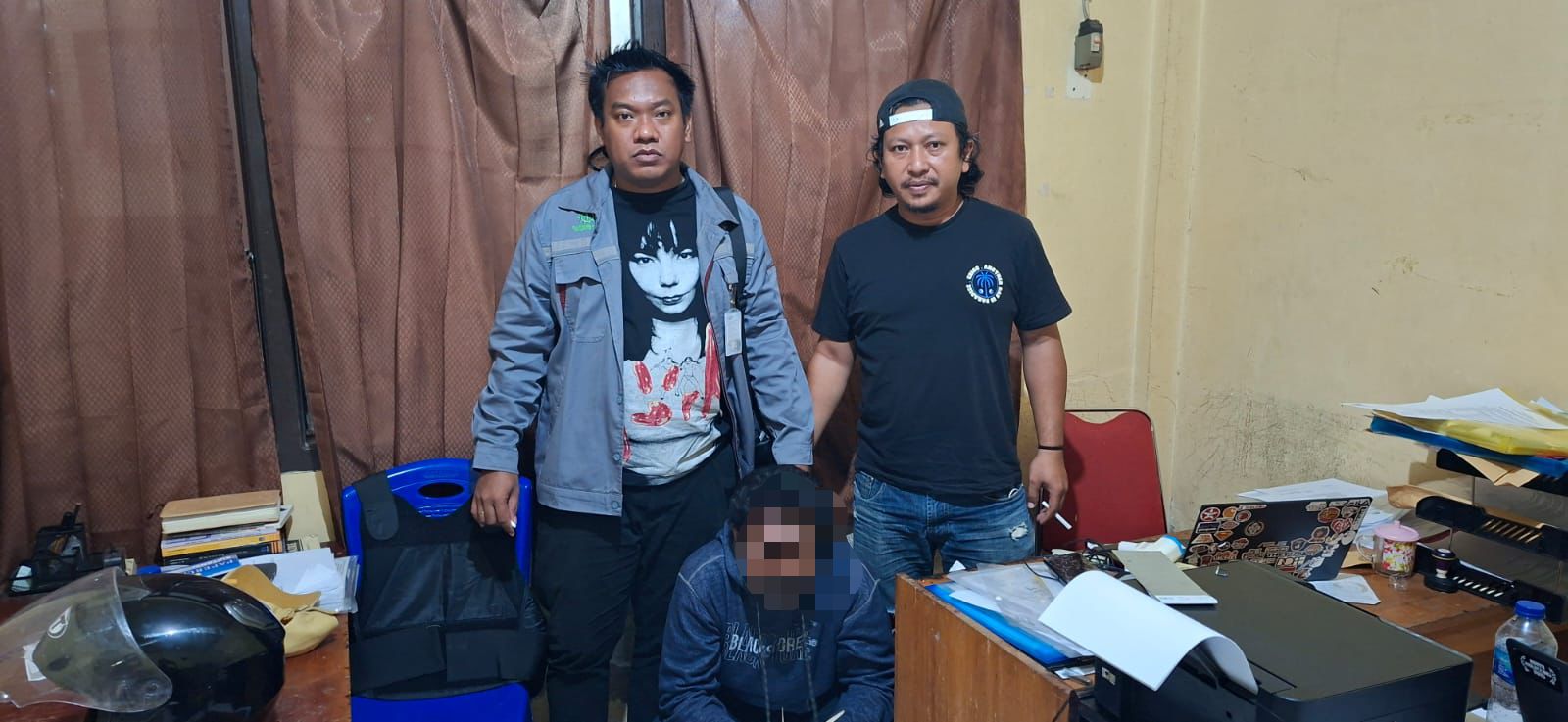 POLRES HALTENG BERHASIL AMANKAN PELAKU TINDAK PIDANA ANIRAT YANG BURON SELAMA DUA HARI