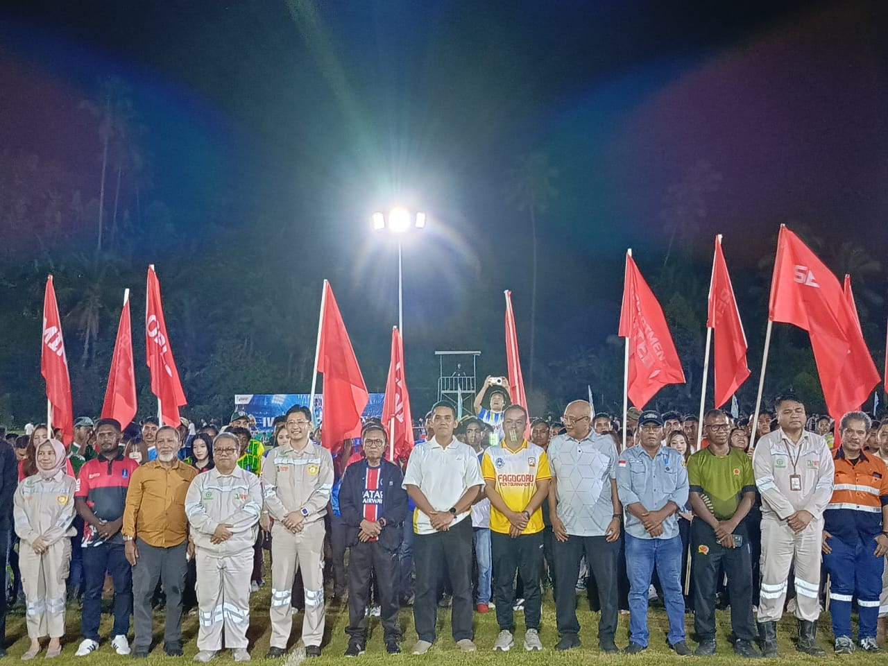 Kapolres Halmahera Tengah Hadiri Pembukaan IWIP Cup 6 Tahun 2025 di Desa Gemaf