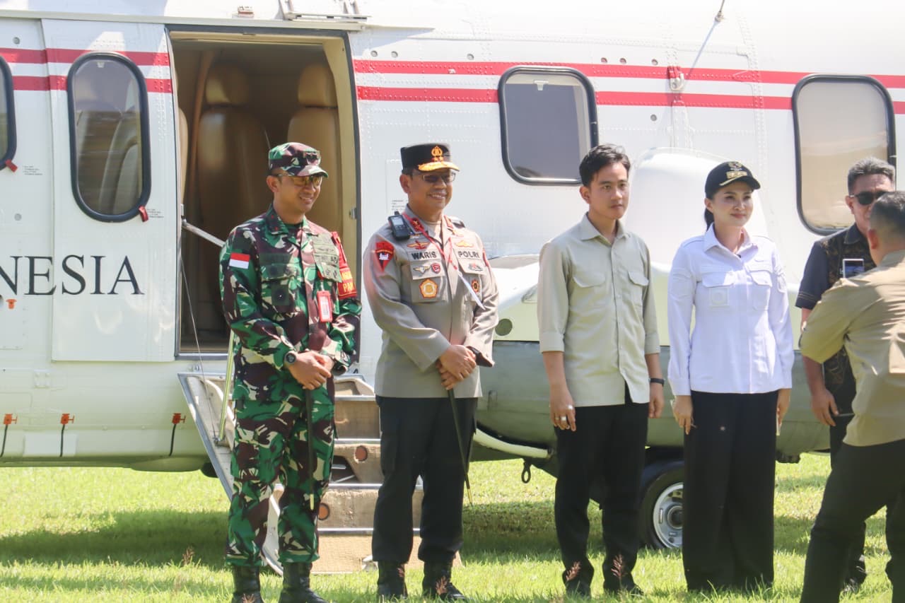 Wapres Gibran Didampingi Kapolda, Gubernur, dan Pangdam Tinjau Titik Strategis di Sofifi