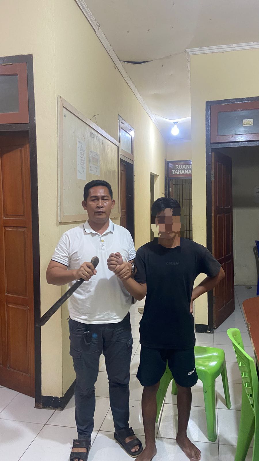 Polres Halmahera Tengah Amankan Terduga Pelaku Penganiayaan di Desa Sagea