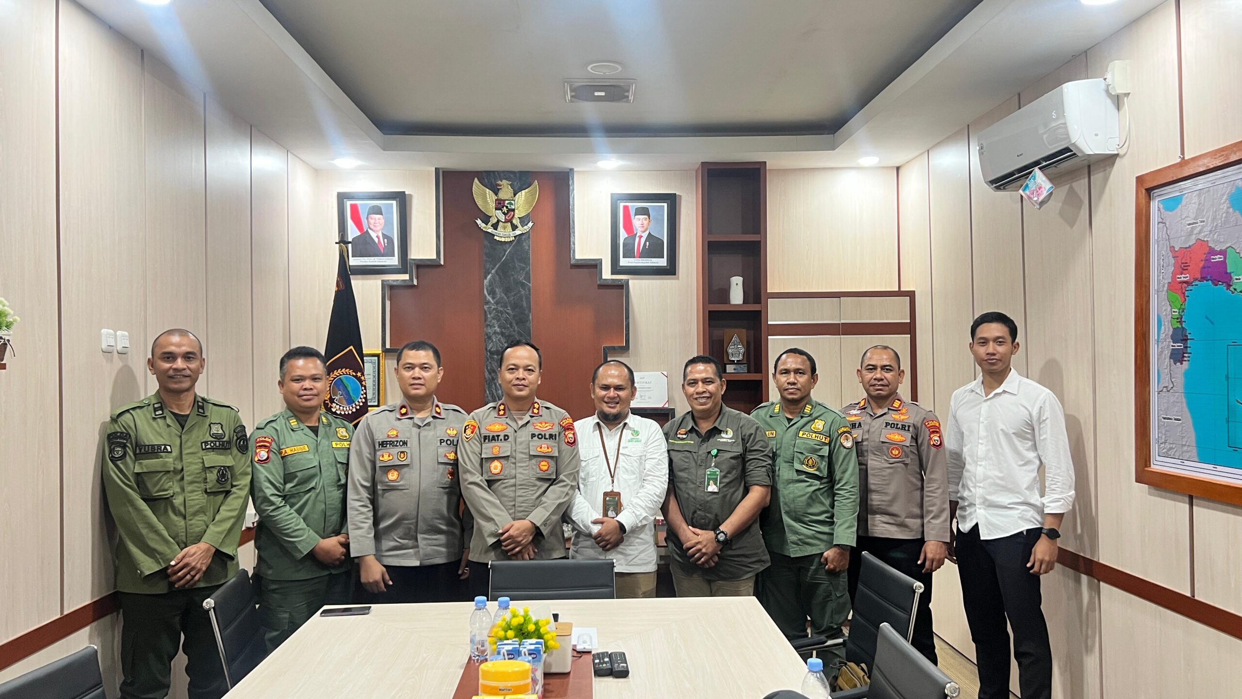 Polres Halteng dan Dinas Kehutanan Jalin Kerja Sama untuk Menjaga Kawasan Taman Nasional