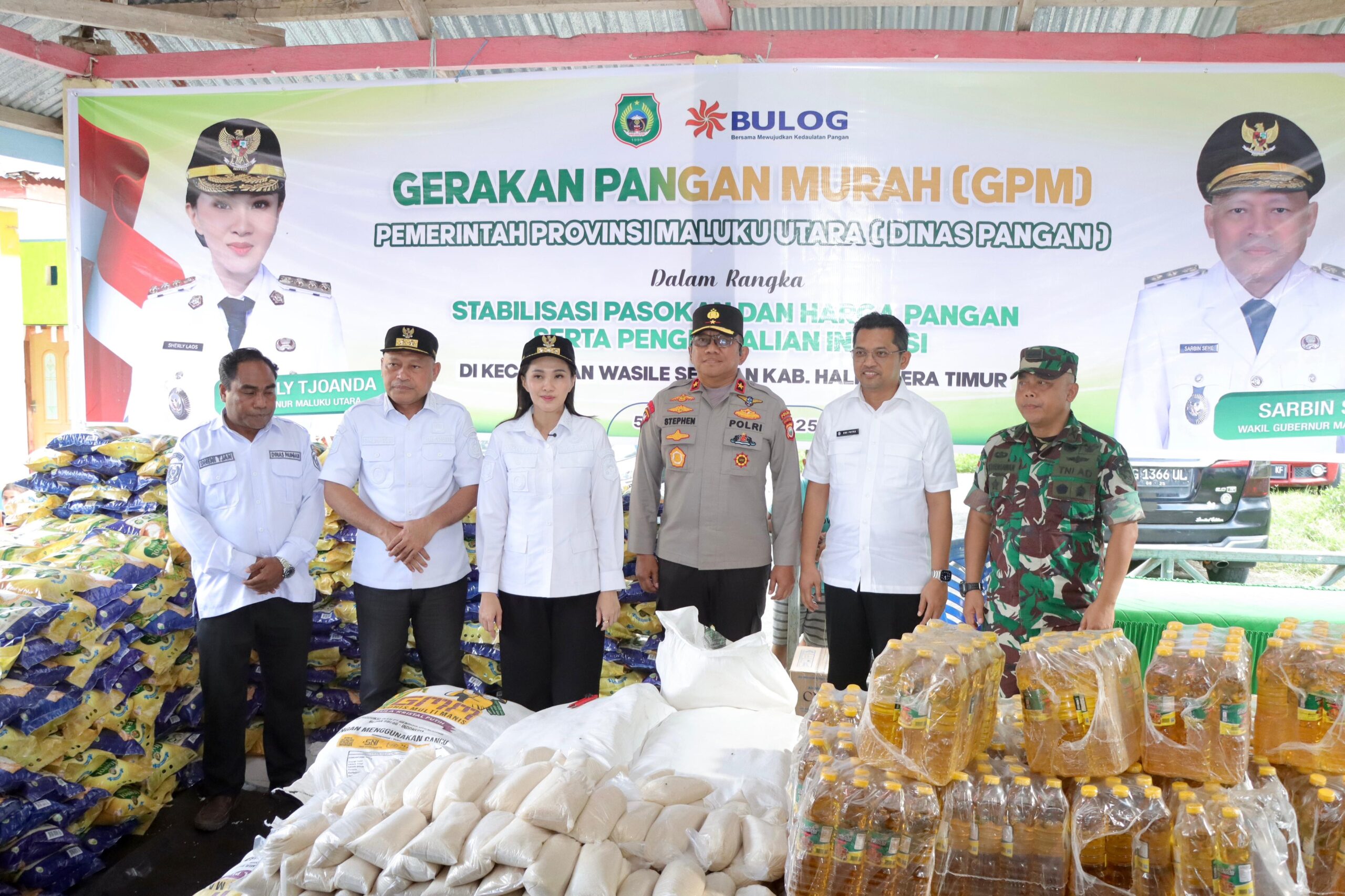 WAKAPOLDA MALUKU UTARA HADIRI PENANAMAN PADI DAN PEMBAGIAN BANTUAN ALAT PERTANIAN DI HALMAHERA TIMUR