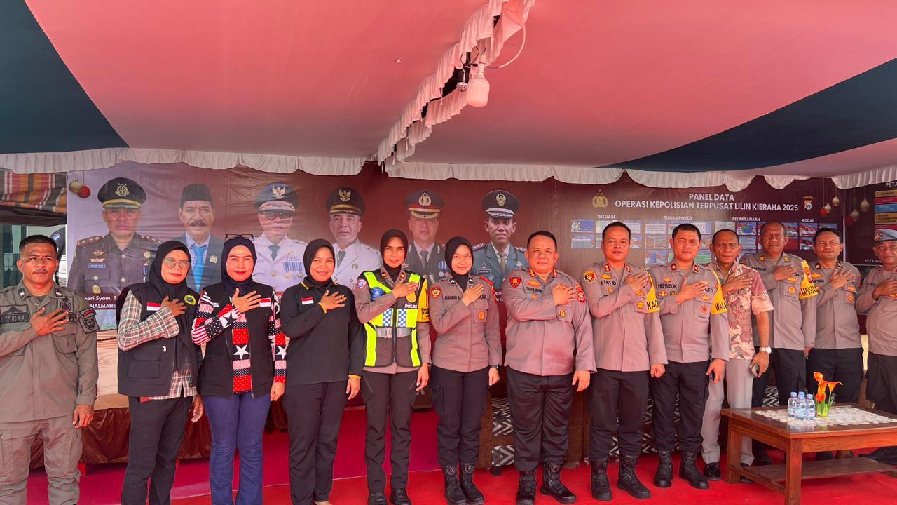 Tinjau Kesiapan Pengamanan Nataru, Kapolres Halteng Dampingi Pamatwil di Weda